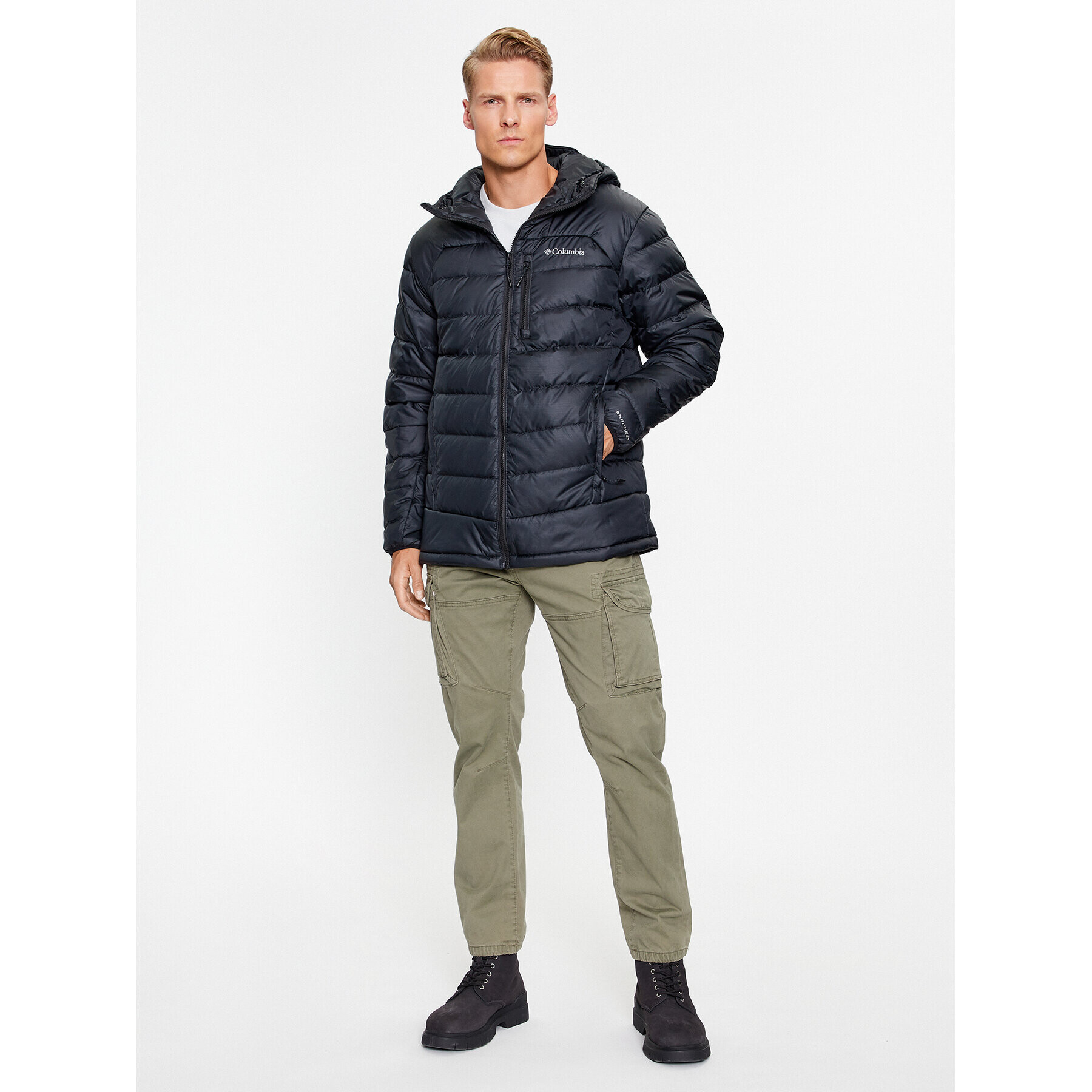 Columbia Пухено яке Autumn Park™ Down Hooded Jacket Черен Regular Fit - Pepit.bg