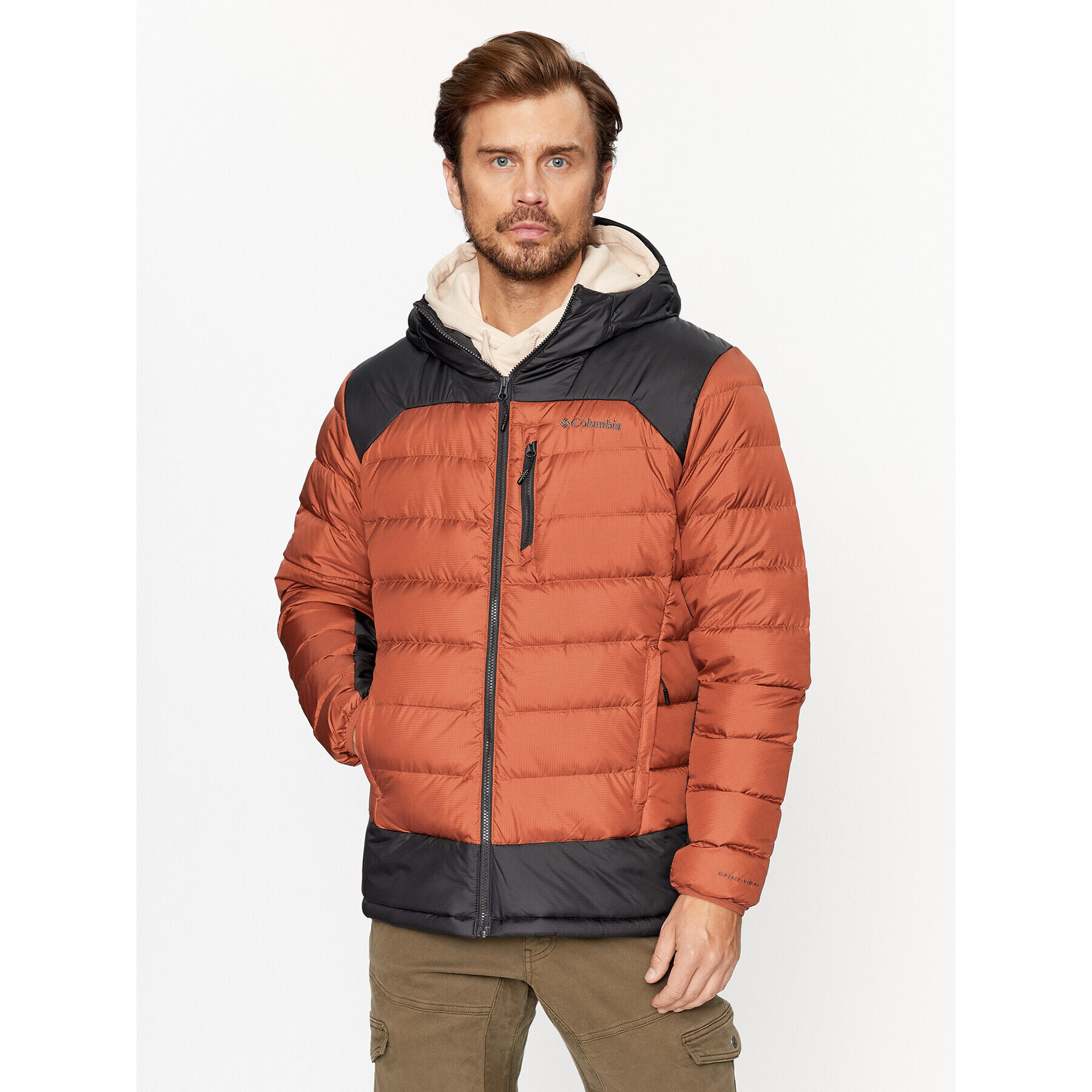 Columbia Пухено яке Autumn Park™ Down Hooded Jacket Оранжев Regular Fit - Pepit.bg