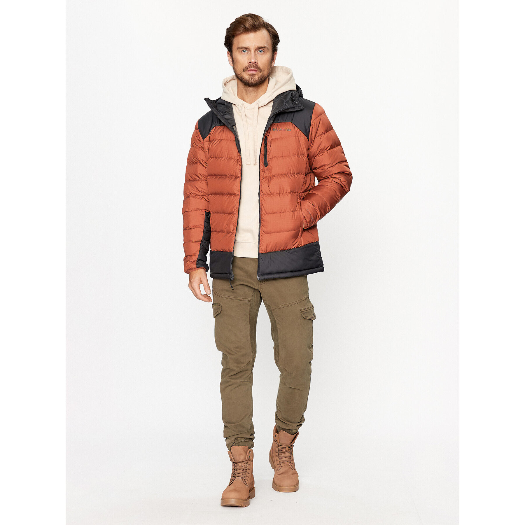 Columbia Пухено яке Autumn Park™ Down Hooded Jacket Оранжев Regular Fit - Pepit.bg