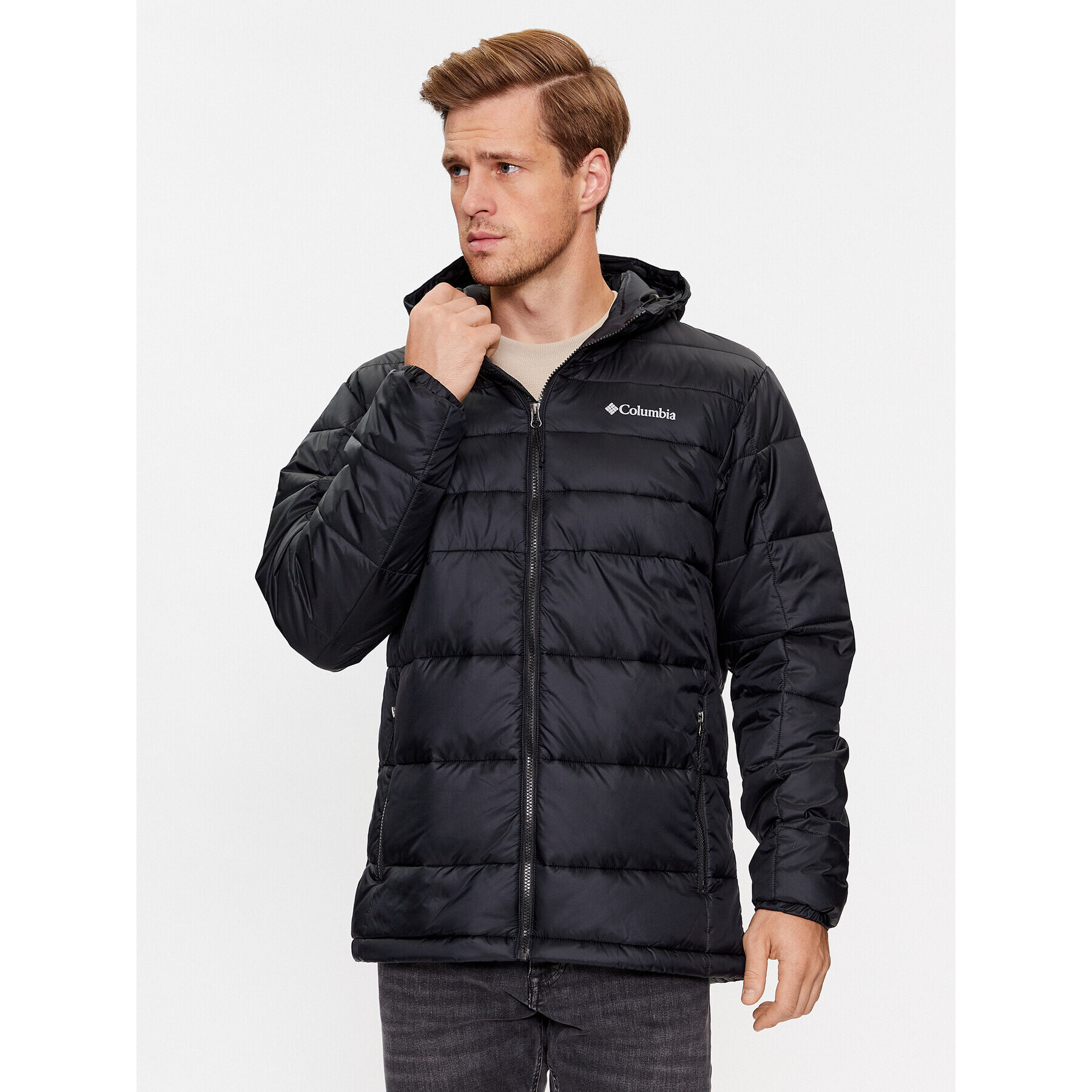 Columbia Пухено яке Buck Butte™ Insulated Hooded Jacket Черен Regular Fit - Pepit.bg