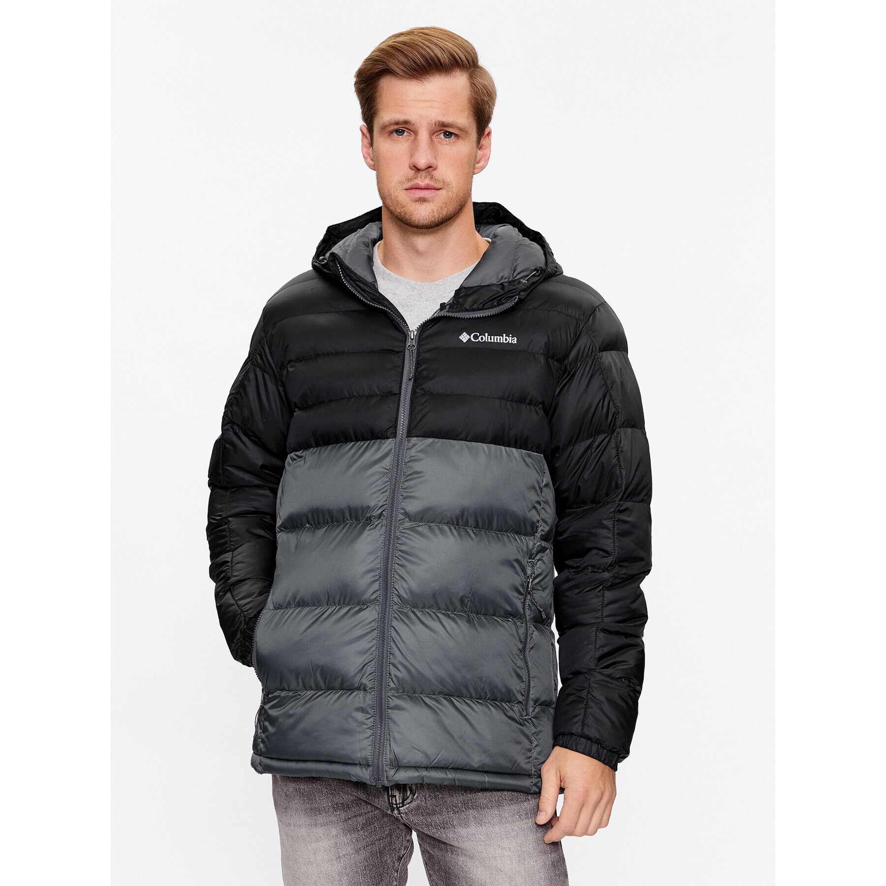 Columbia Пухено яке Buck Butte™ Insulated Hooded Jacket Сив Regular Fit - Pepit.bg