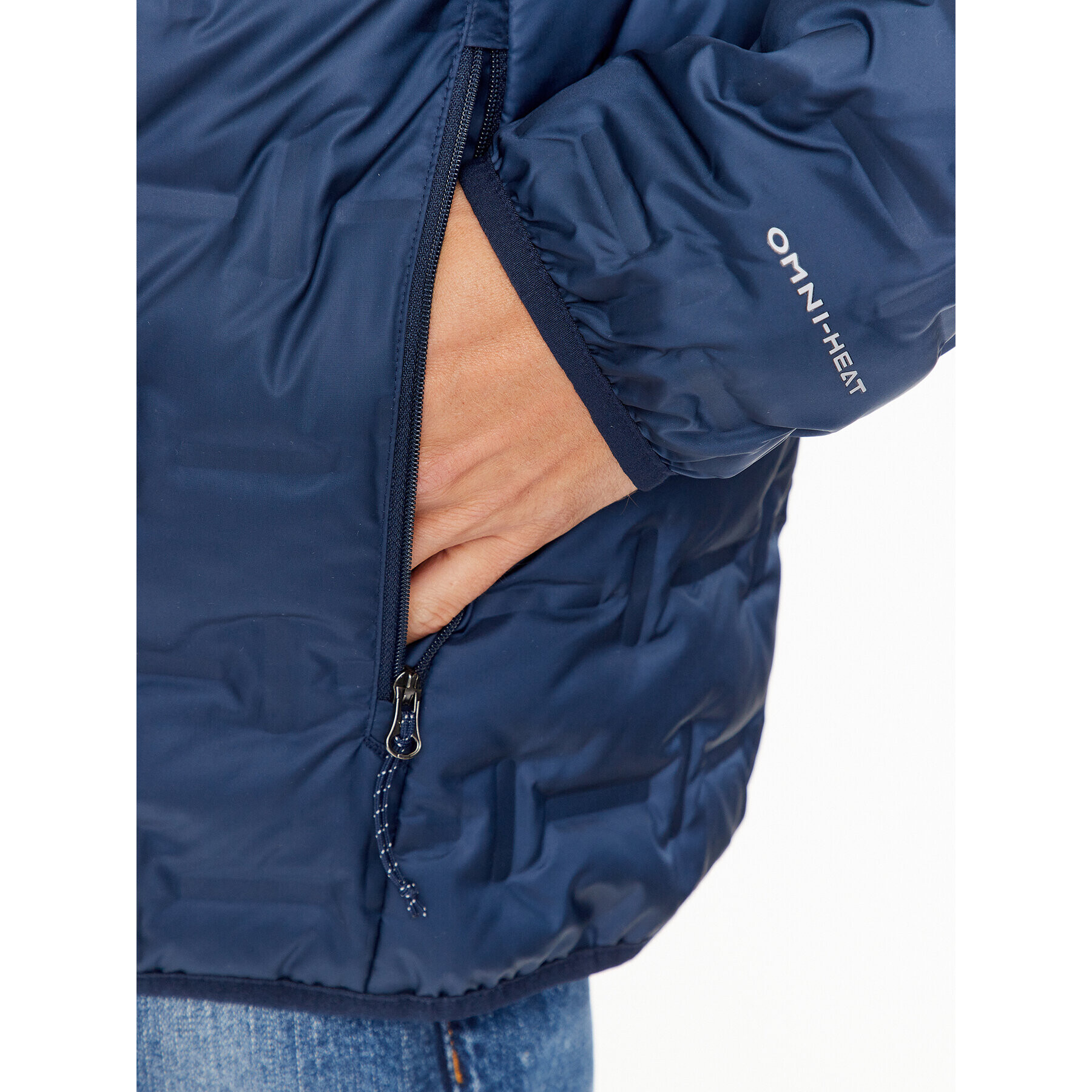 Columbia Пухено яке Delta Ridge™ Down Hooded Jacket Син Regular Fit - Pepit.bg