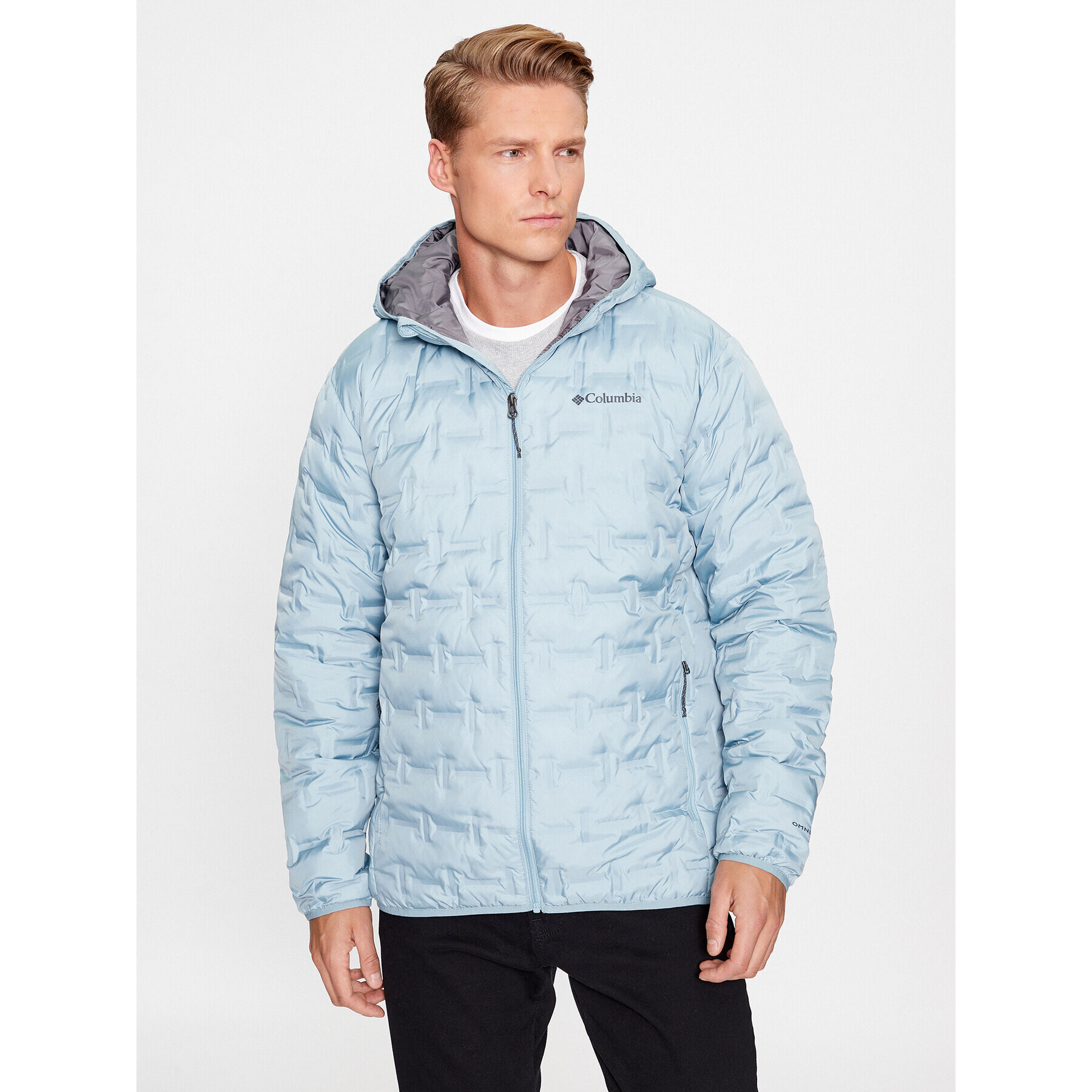 Columbia Пухено яке Delta Ridge™ Down Hooded Jacket Син Regular Fit - Pepit.bg