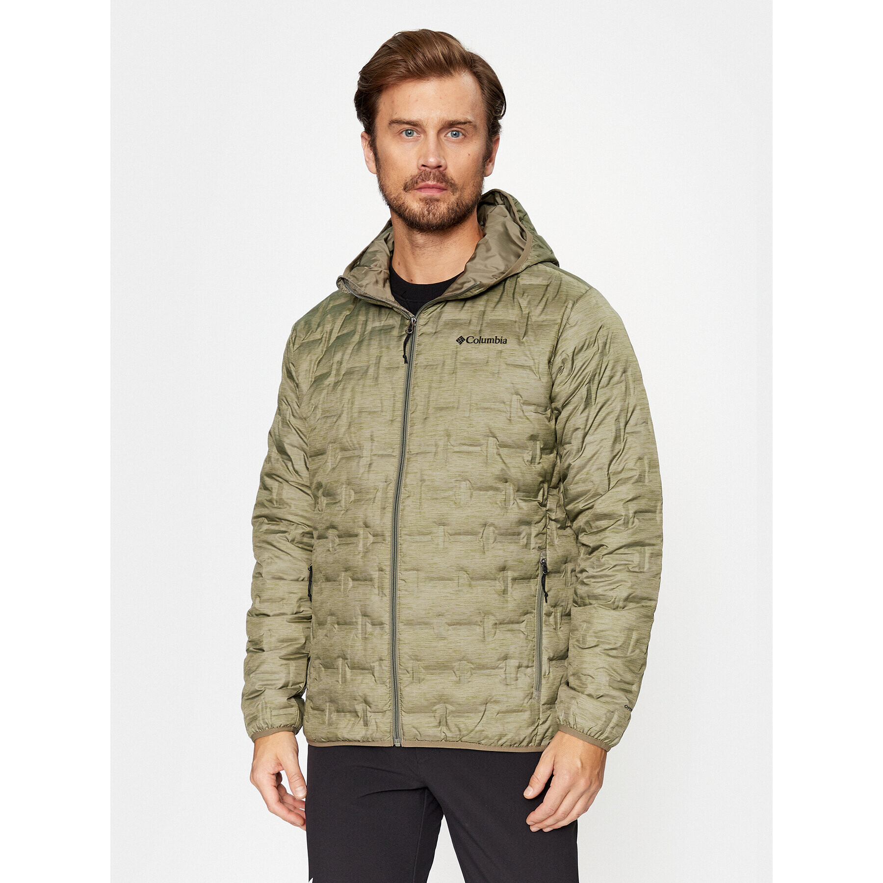 Columbia Пухено яке Delta Ridge™ Down Hooded Jacket Зелен Regular Fit - Pepit.bg