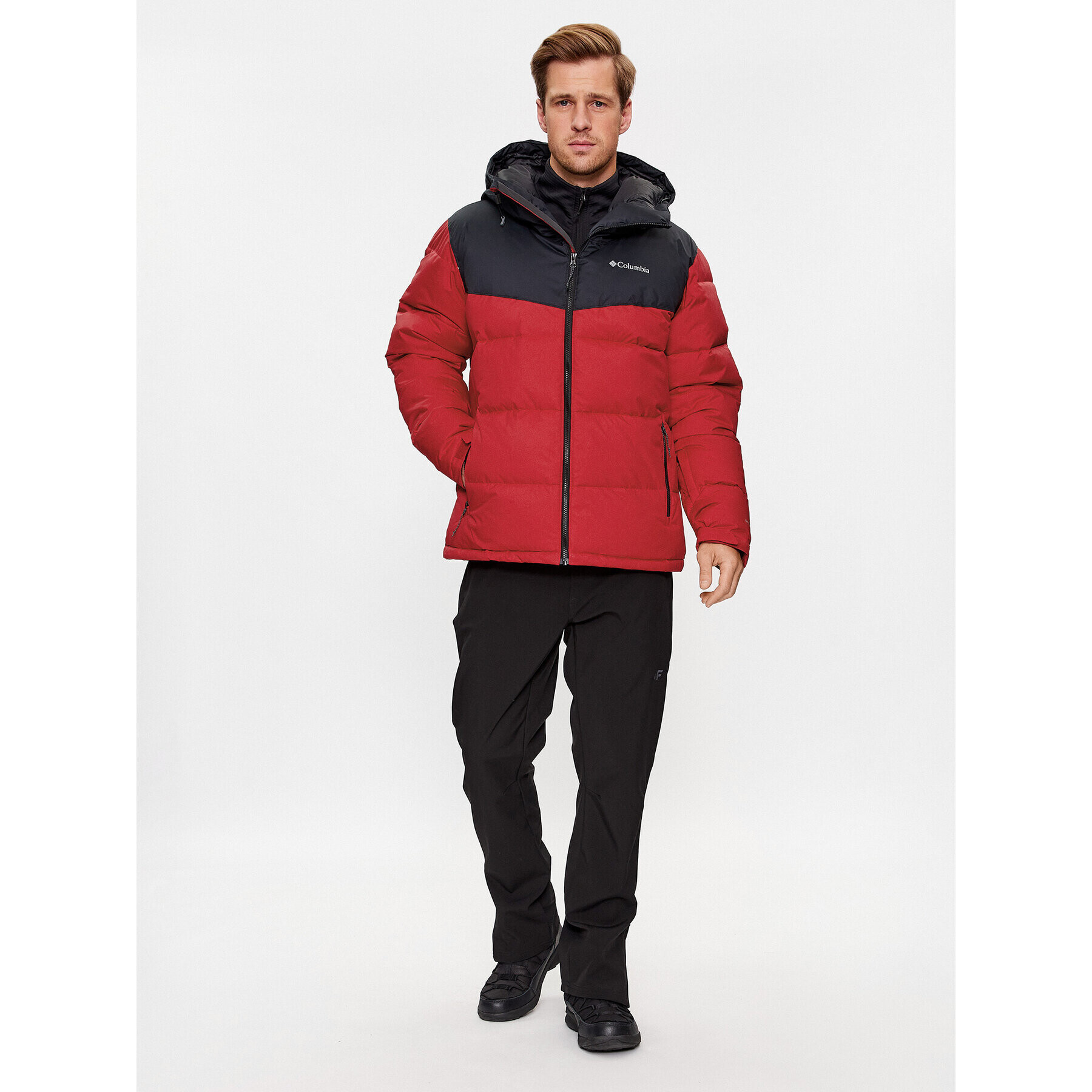 Columbia Пухено яке Iceline Ridge™ Jacket Червен Regular Fit - Pepit.bg