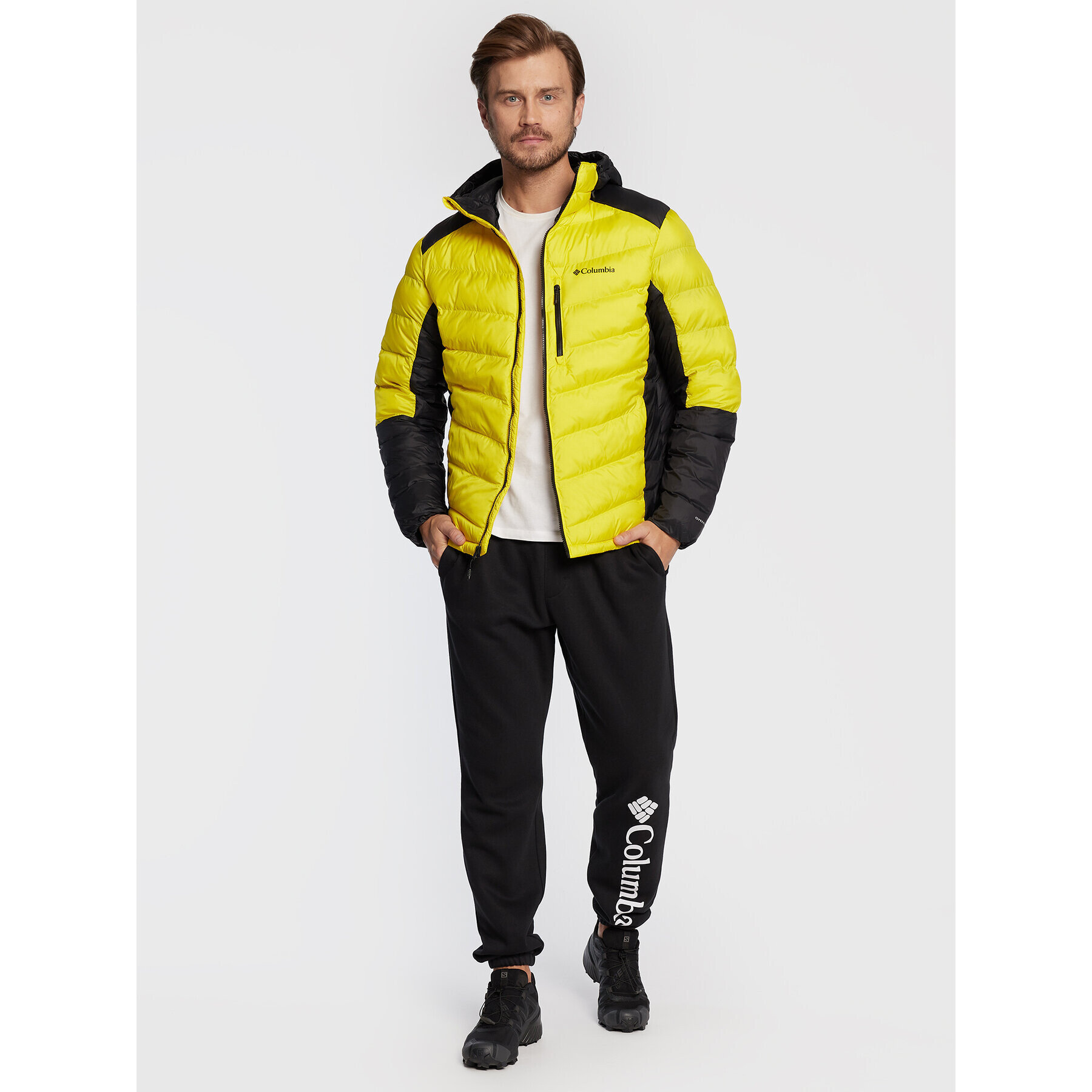 Columbia Пухено яке Labyrinth Loop™ 1957343 Жълт Regular Fit - Pepit.bg