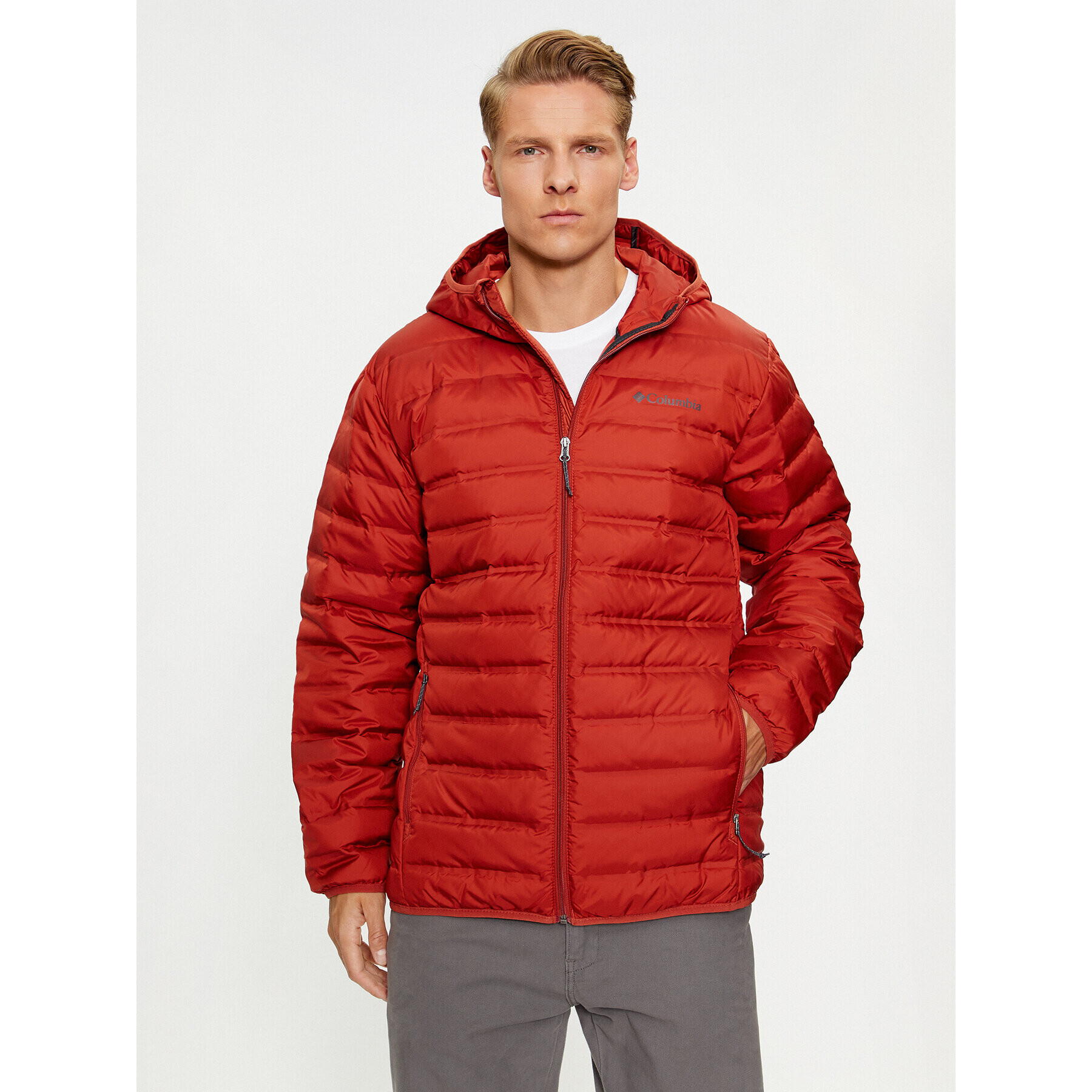 Columbia Пухено яке Lake 22™ Down Hooded Jacket Оранжев Regular Fit - Pepit.bg