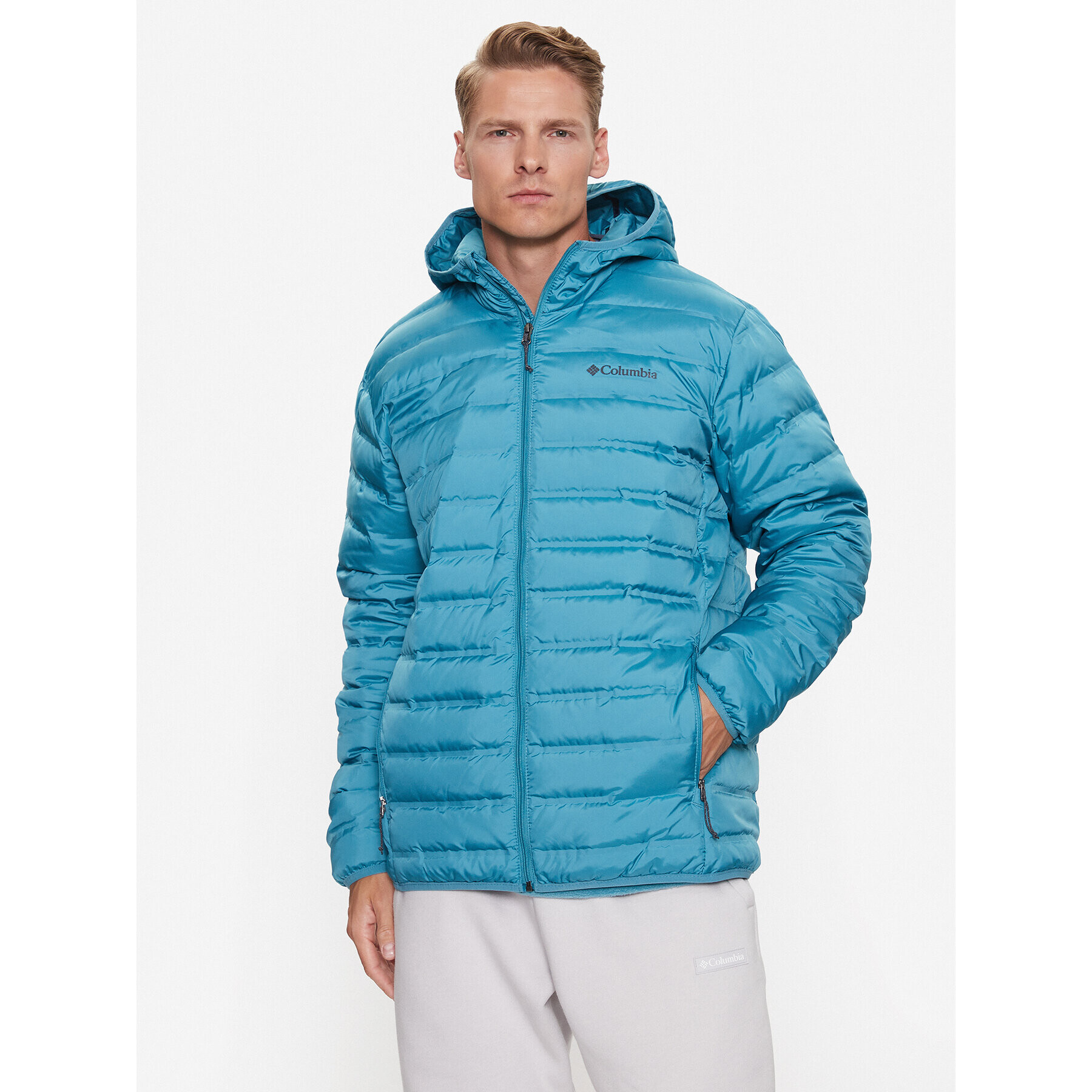 Columbia Пухено яке Lake 22™ Down Hooded Jacket Син Regular Fit - Pepit.bg