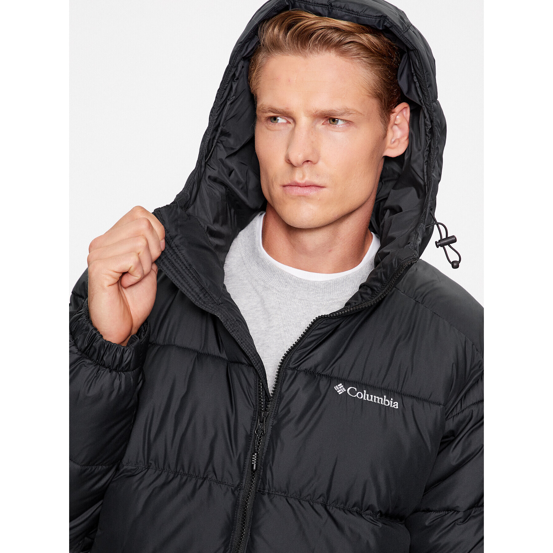 Columbia Пухено яке Pike Lake™ II Hooded Jacket Черен Regular Fit - Pepit.bg