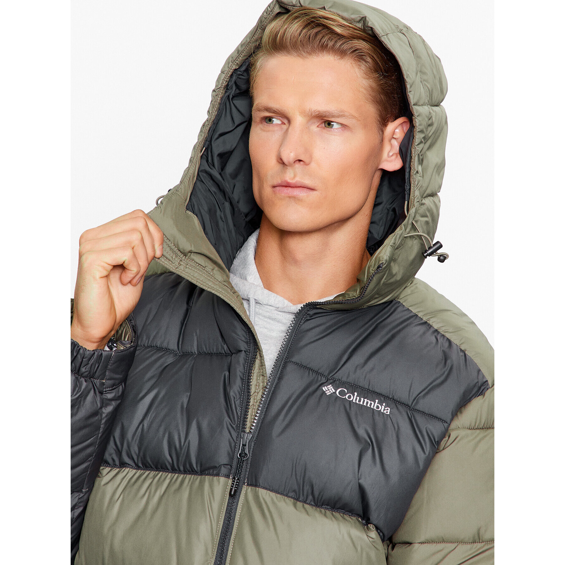 Columbia Пухено яке Pike Lake™ II Hooded Jacket Зелен Regular Fit - Pepit.bg