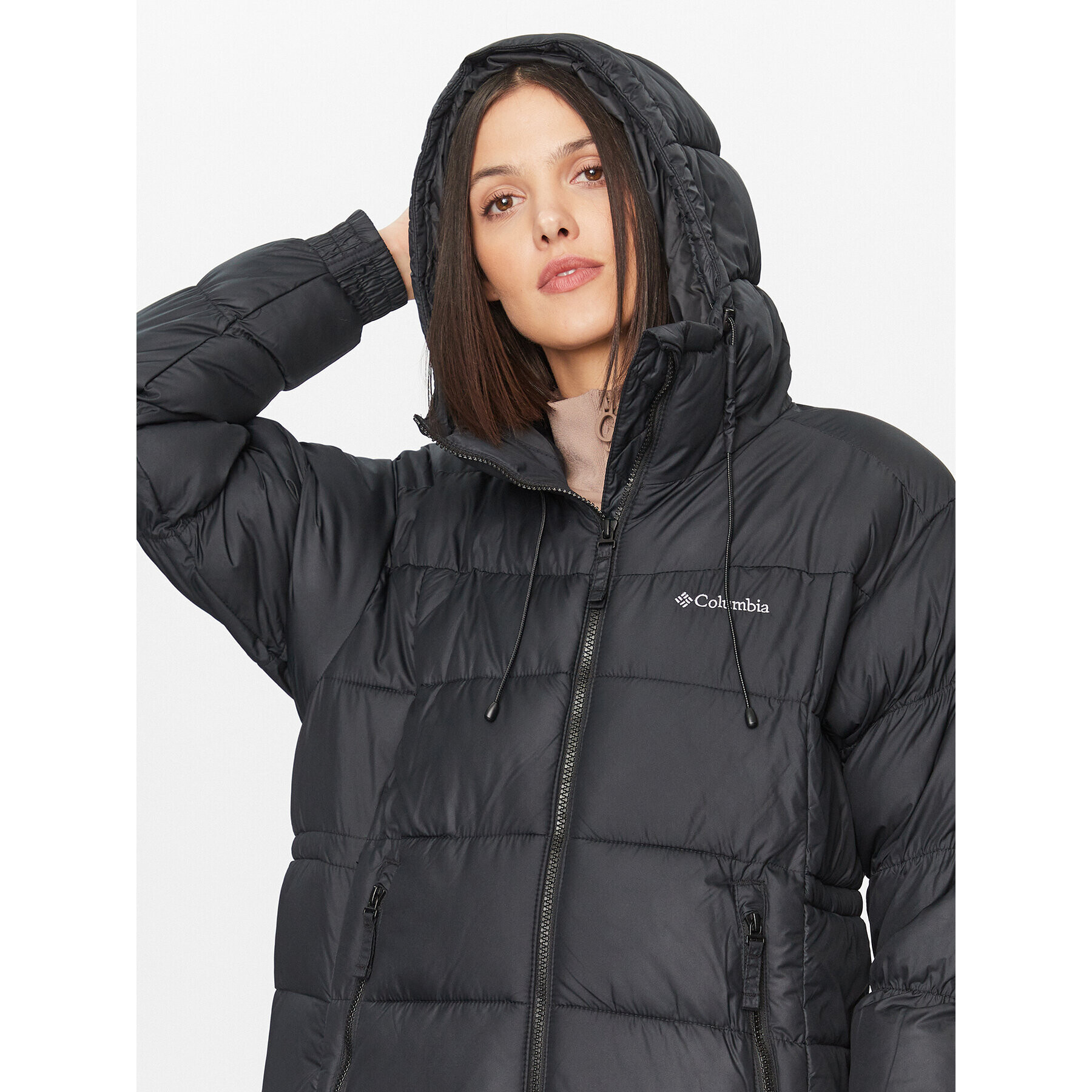 Columbia Пухено яке Pike Lake™ II Long Jacket Черен Regular Fit - Pepit.bg