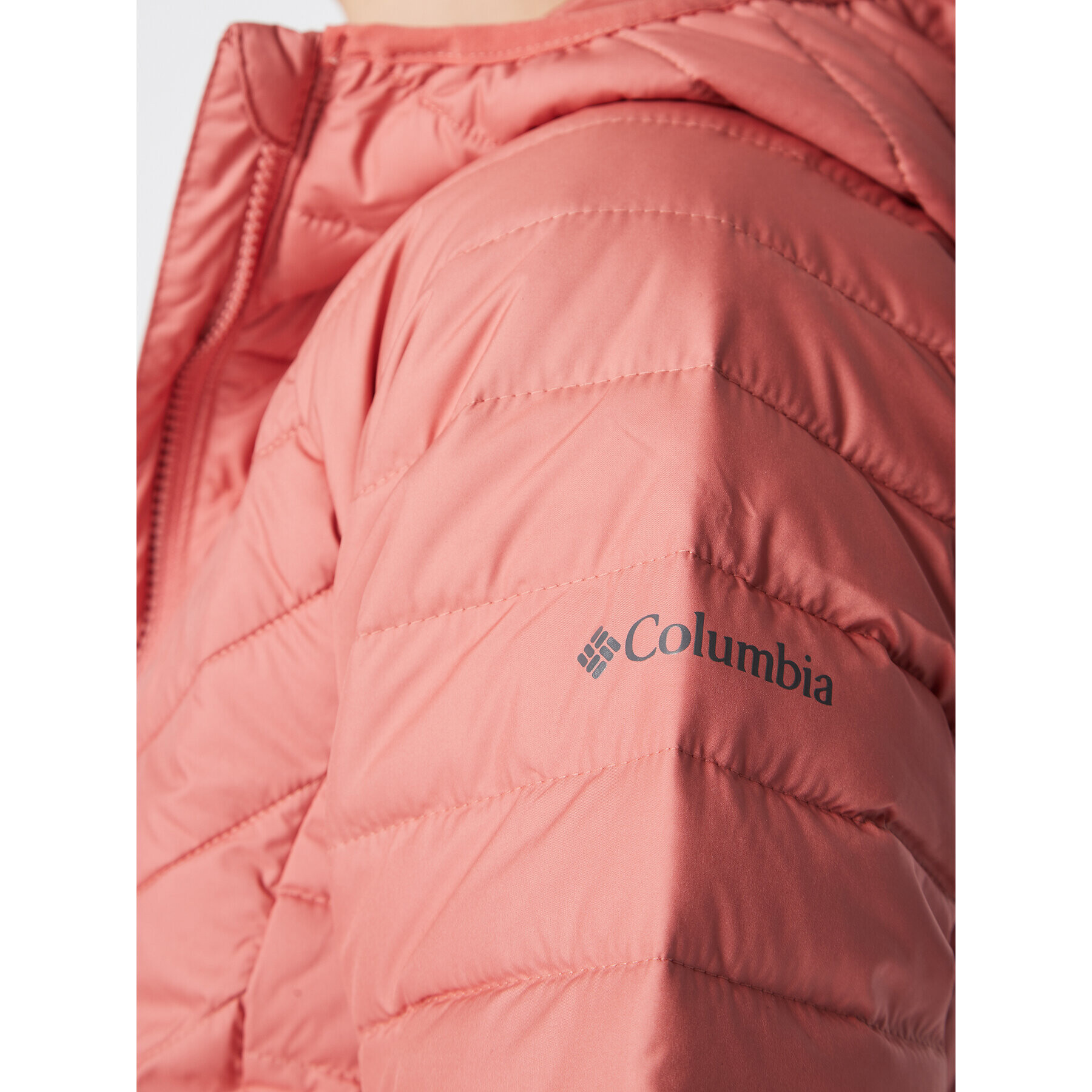 Columbia Пухено яке Powder Lite 1699071 Розов Active Fit - Pepit.bg