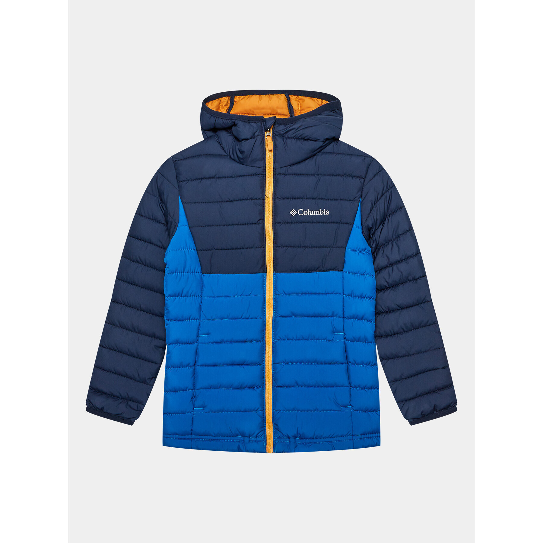 Columbia Пухено яке Powder Lite™ Boys Hooded Jacket Син Regular Fit - Pepit.bg