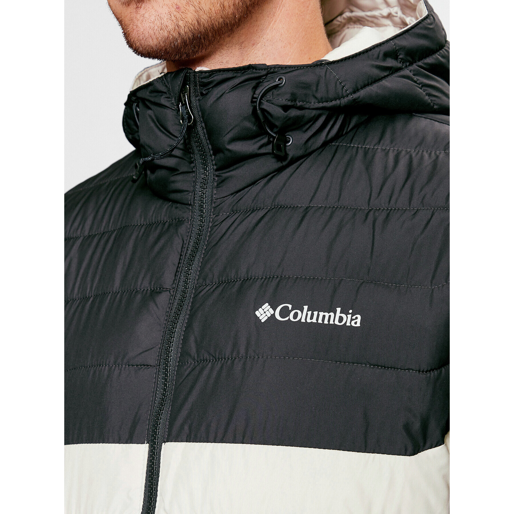 Columbia Пухено яке Powder Lite™ Hooded Jacket Кафяв Regular Fit - Pepit.bg