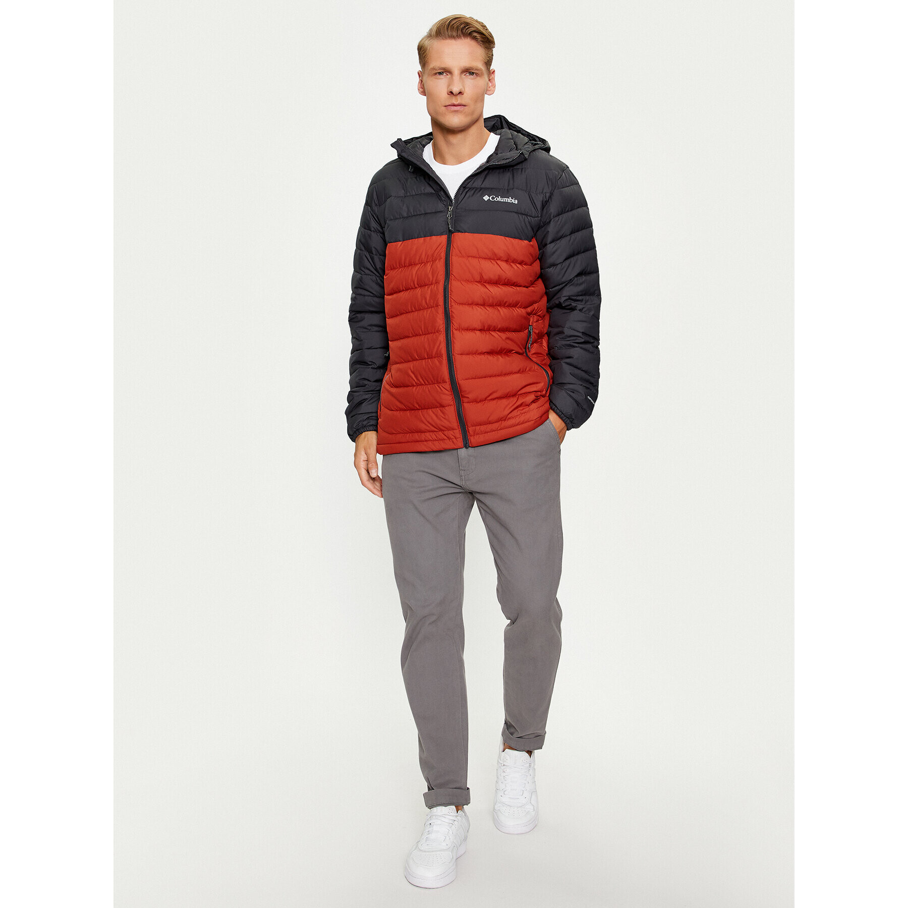 Columbia Пухено яке Powder Lite™ Hooded Jacket Оранжев Regular Fit - Pepit.bg