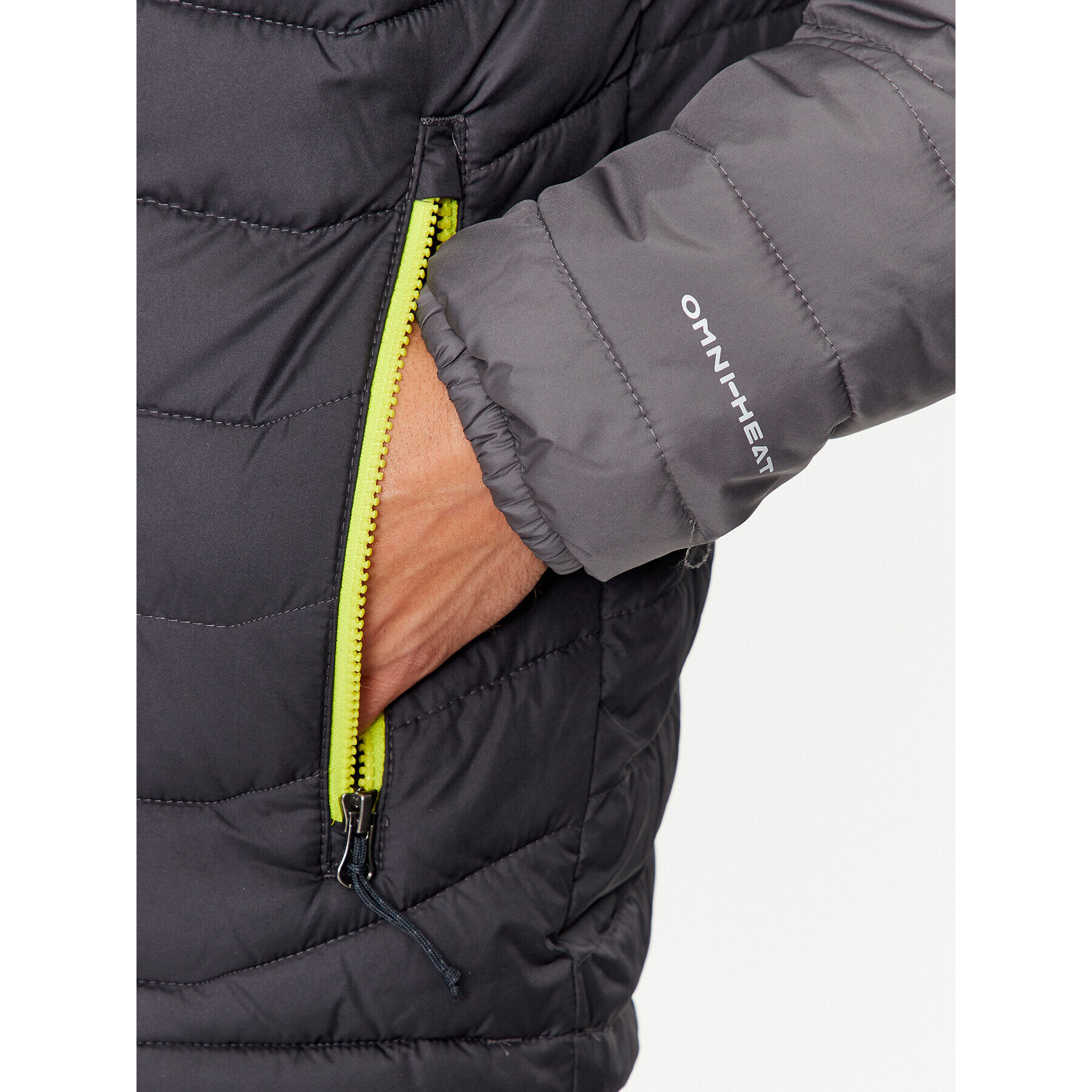 Columbia Пухено яке Powder Lite™ Hooded Jacket Сив Regular Fit - Pepit.bg