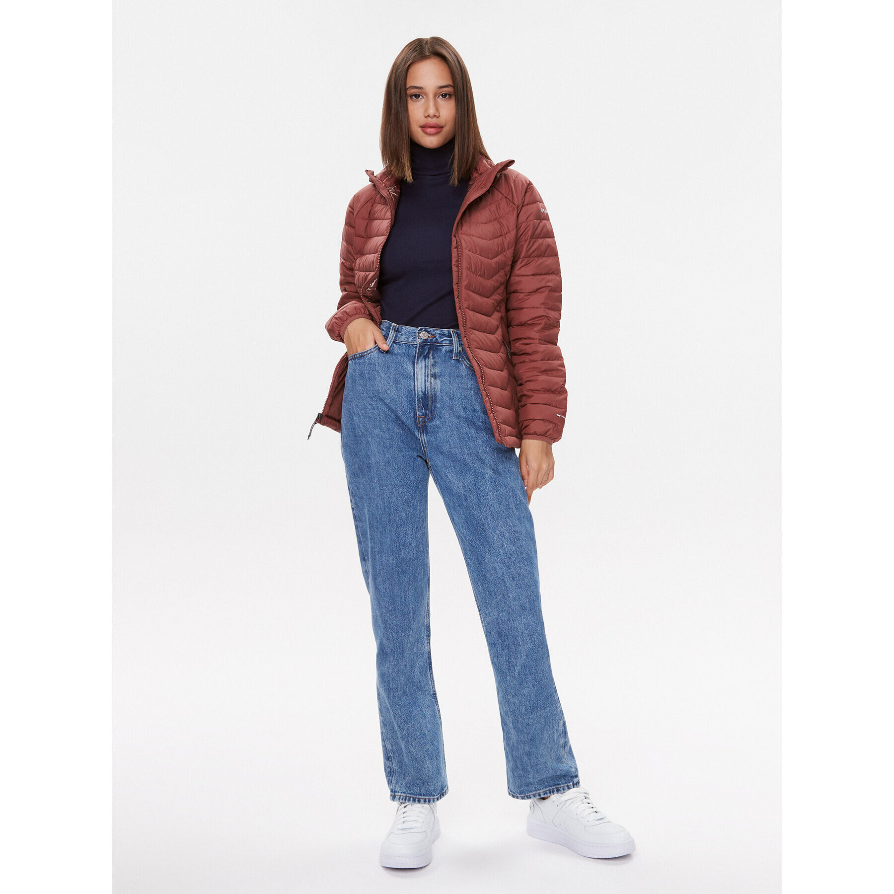 Columbia Пухено яке Powder Lite™ Jacket Червен Regular Fit - Pepit.bg