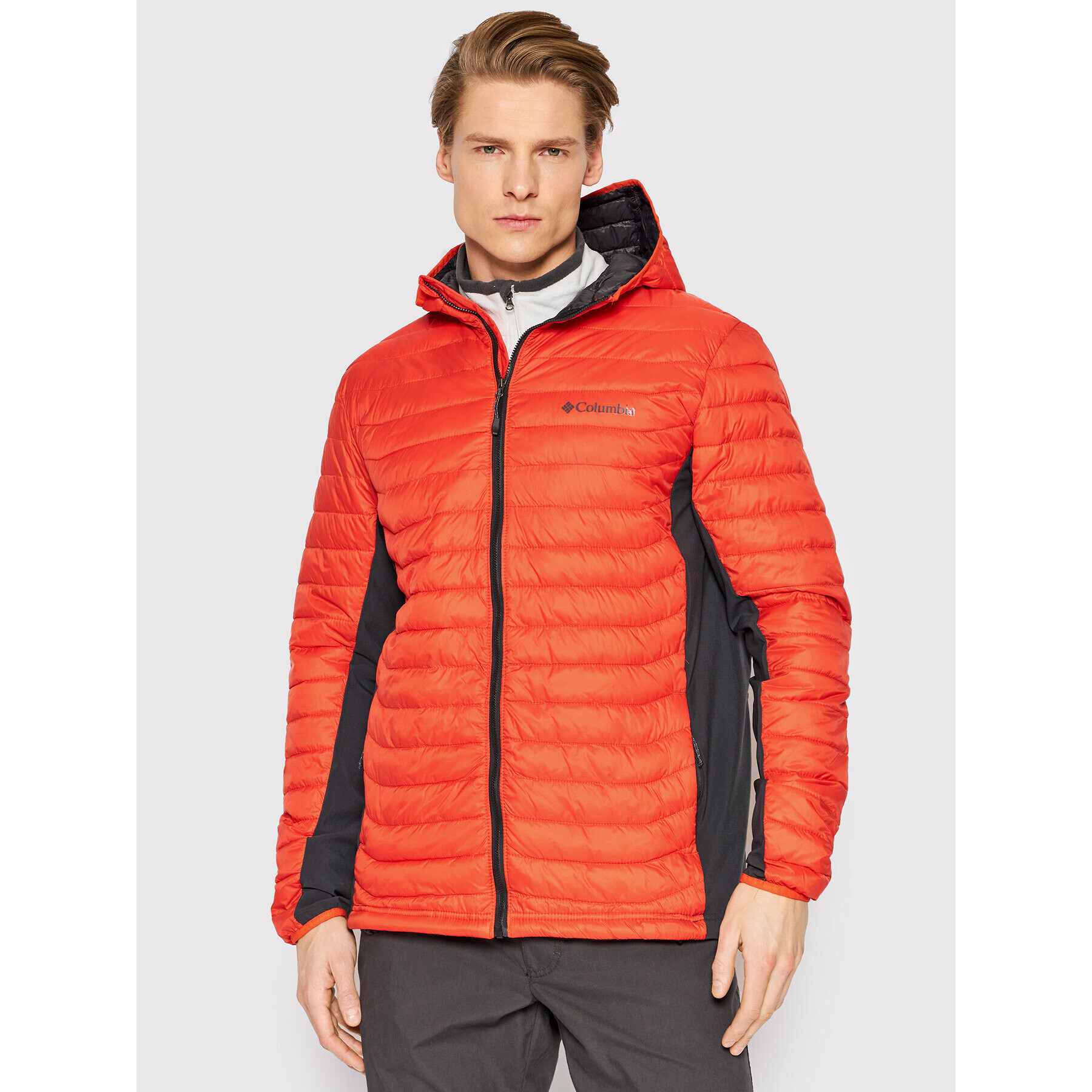 Columbia Пухено яке Powder Pass 1773271 Червен Regular Fit - Pepit.bg
