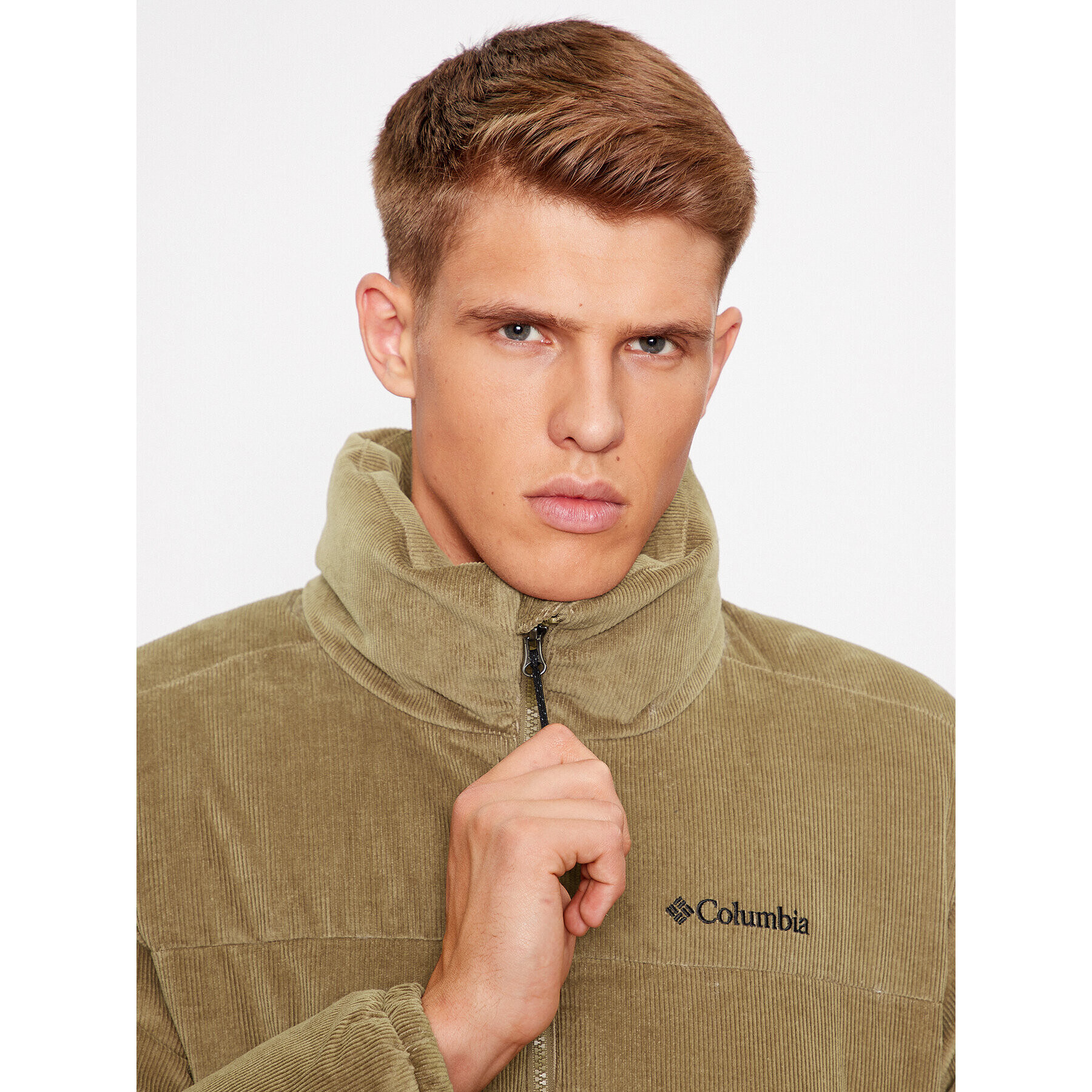 Columbia Пухено яке Puffect™ Corduroy Jacket Кафяв Regular Fit - Pepit.bg
