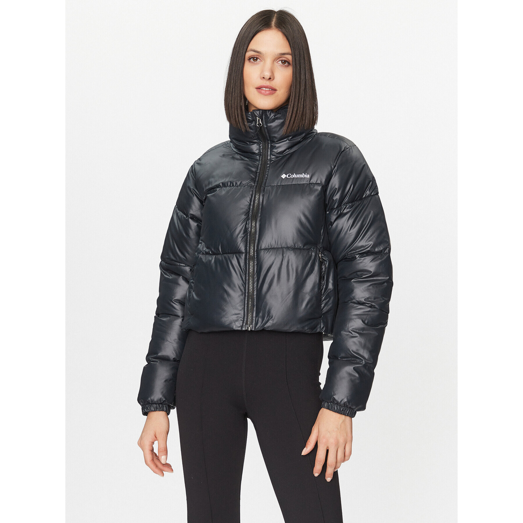Columbia Пухено яке Puffect™ Cropped Jacket Черен Regular Fit - Pepit.bg