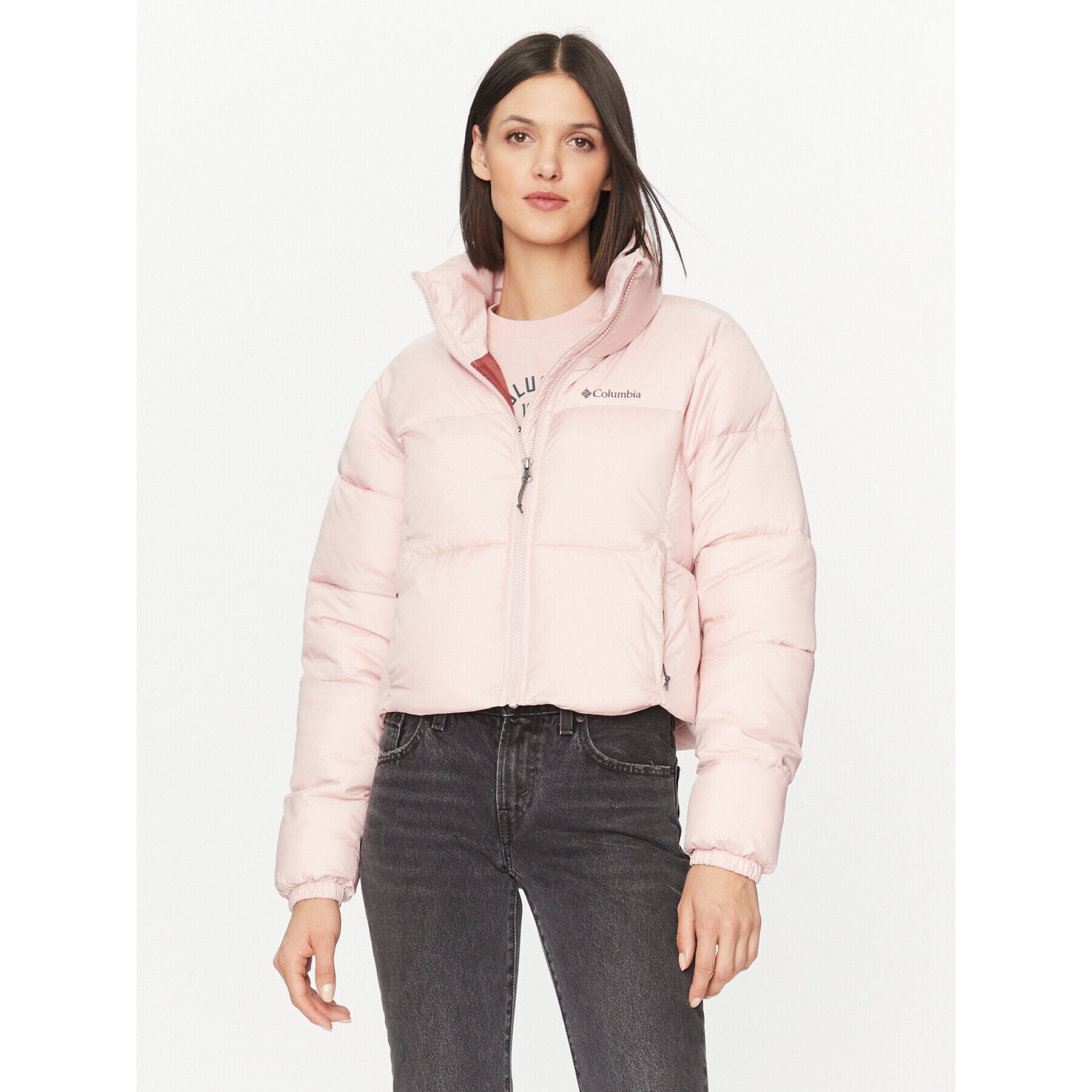 Columbia Пухено яке Puffect™ Cropped Jacket Червен Regular Fit - Pepit.bg