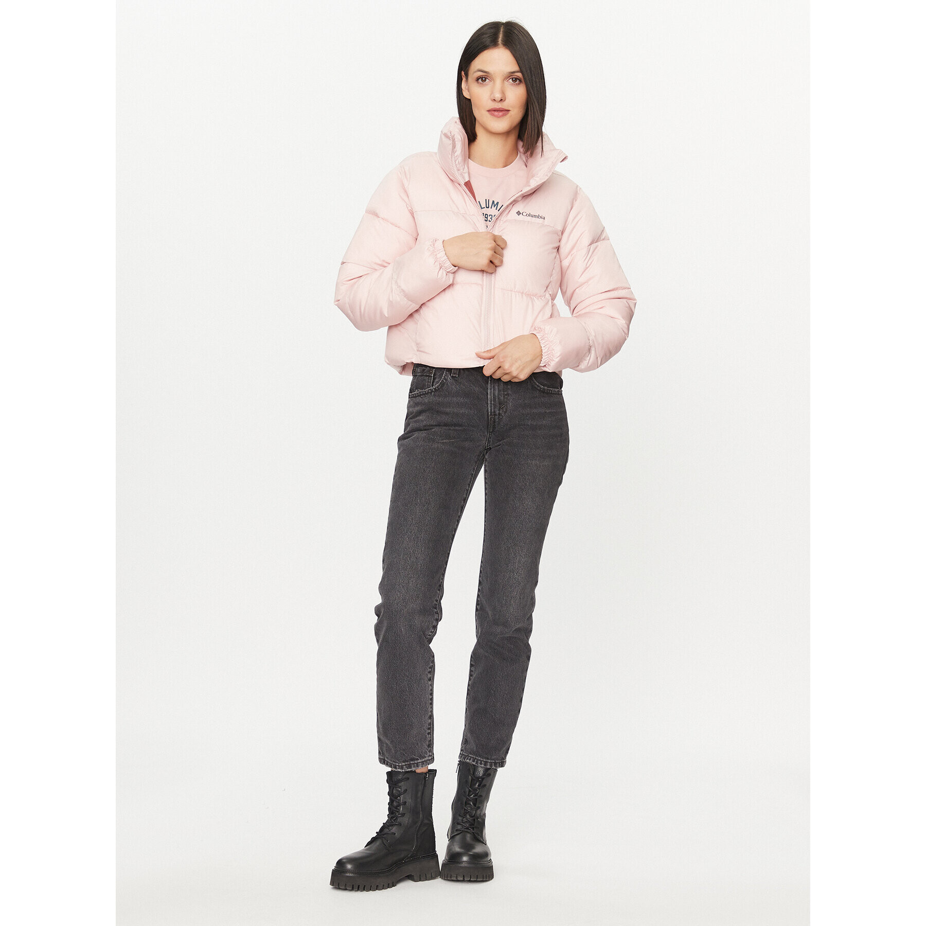 Columbia Пухено яке Puffect™ Cropped Jacket Червен Regular Fit - Pepit.bg