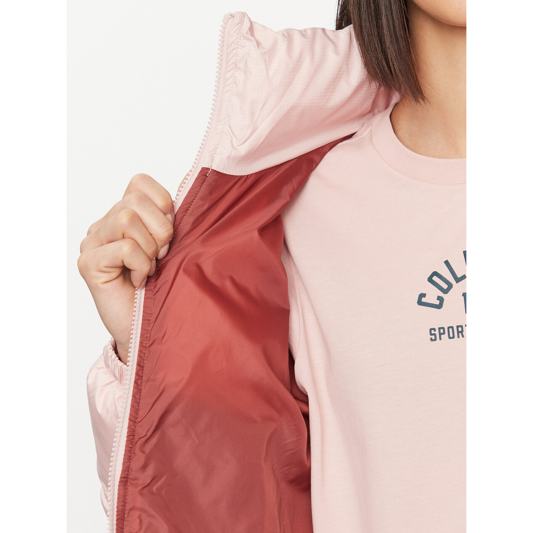 Columbia Пухено яке Puffect™ Cropped Jacket Червен Regular Fit - Pepit.bg