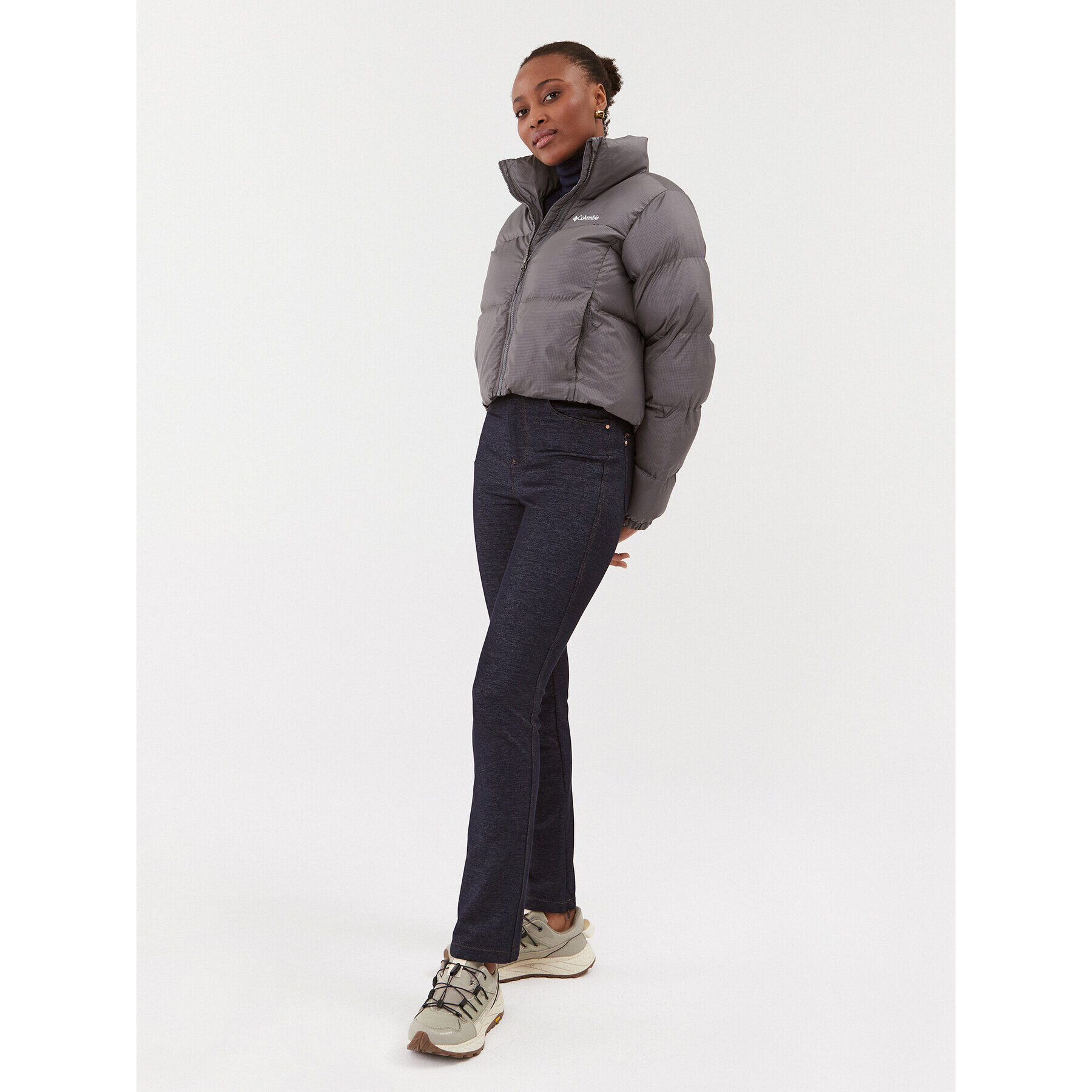 Columbia Пухено яке Puffect™ Cropped Jacket Сив Regular Fit - Pepit.bg