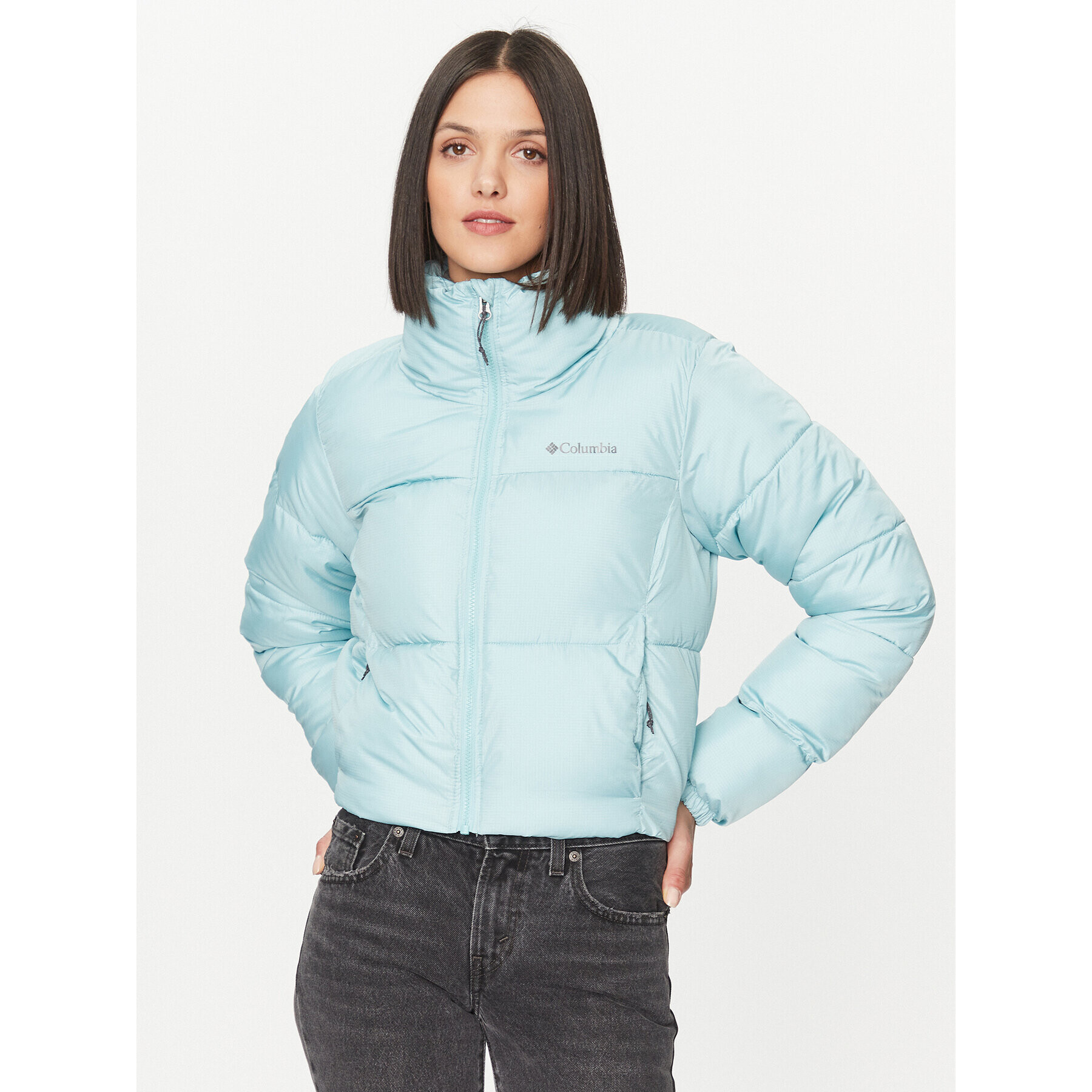 Columbia Пухено яке Puffect™ Cropped Jacket Зелен Regular Fit - Pepit.bg