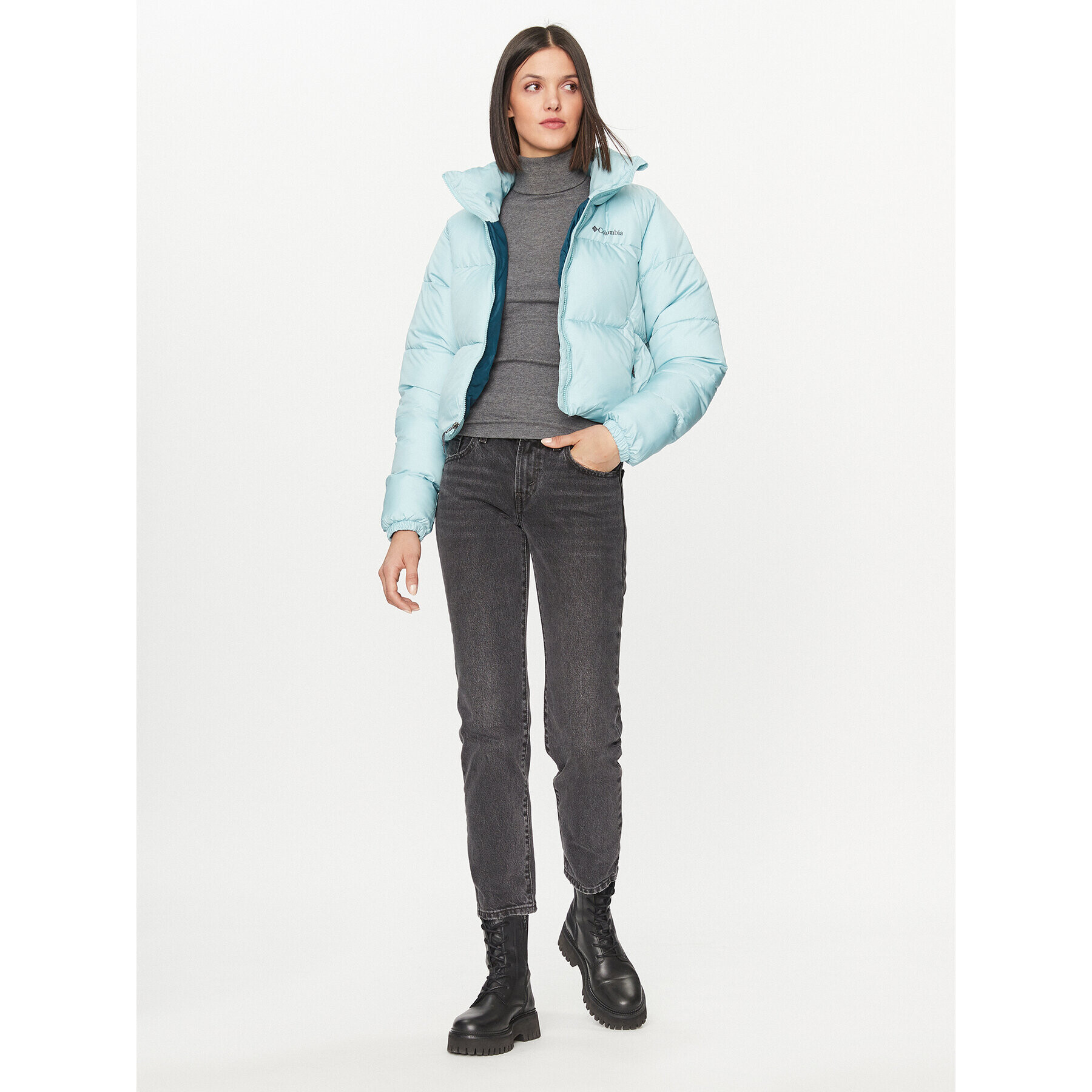 Columbia Пухено яке Puffect™ Cropped Jacket Зелен Regular Fit - Pepit.bg