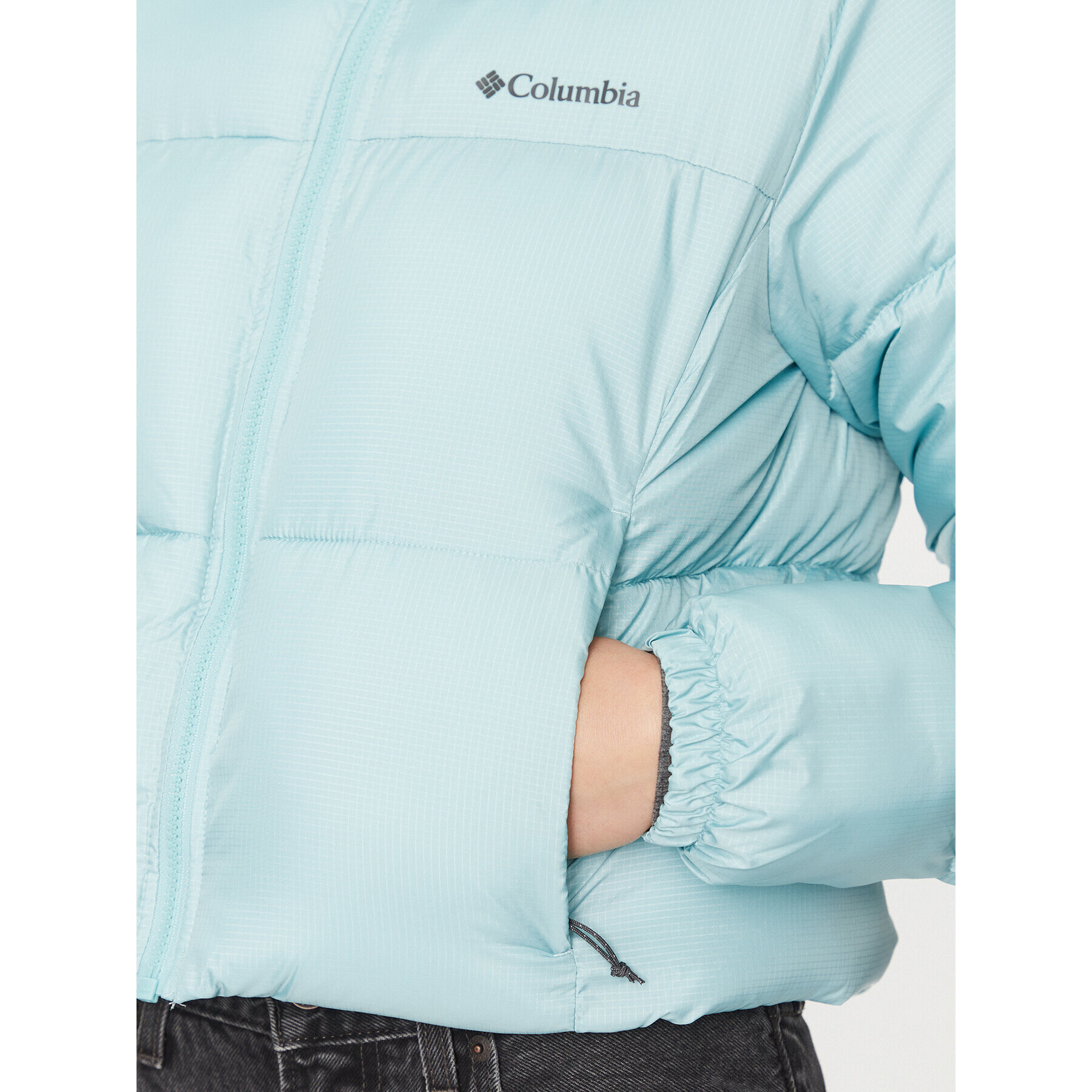 Columbia Пухено яке Puffect™ Cropped Jacket Зелен Regular Fit - Pepit.bg