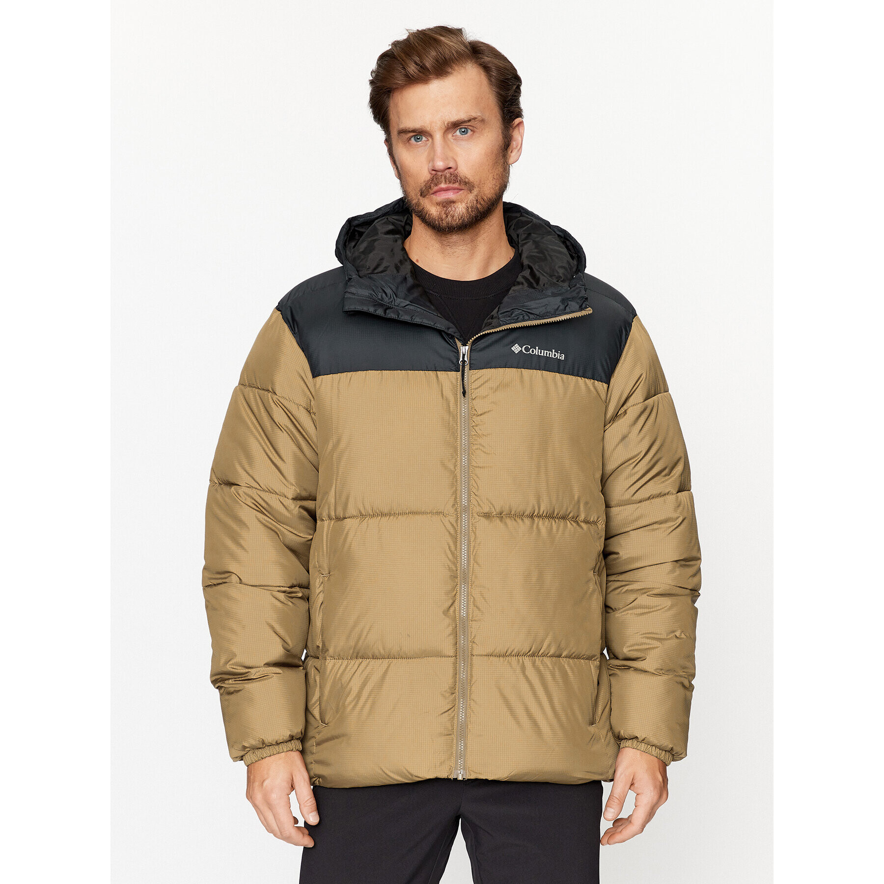 Columbia Пухено яке Puffect™ Hooded Jacket Кафяв Regular Fit - Pepit.bg