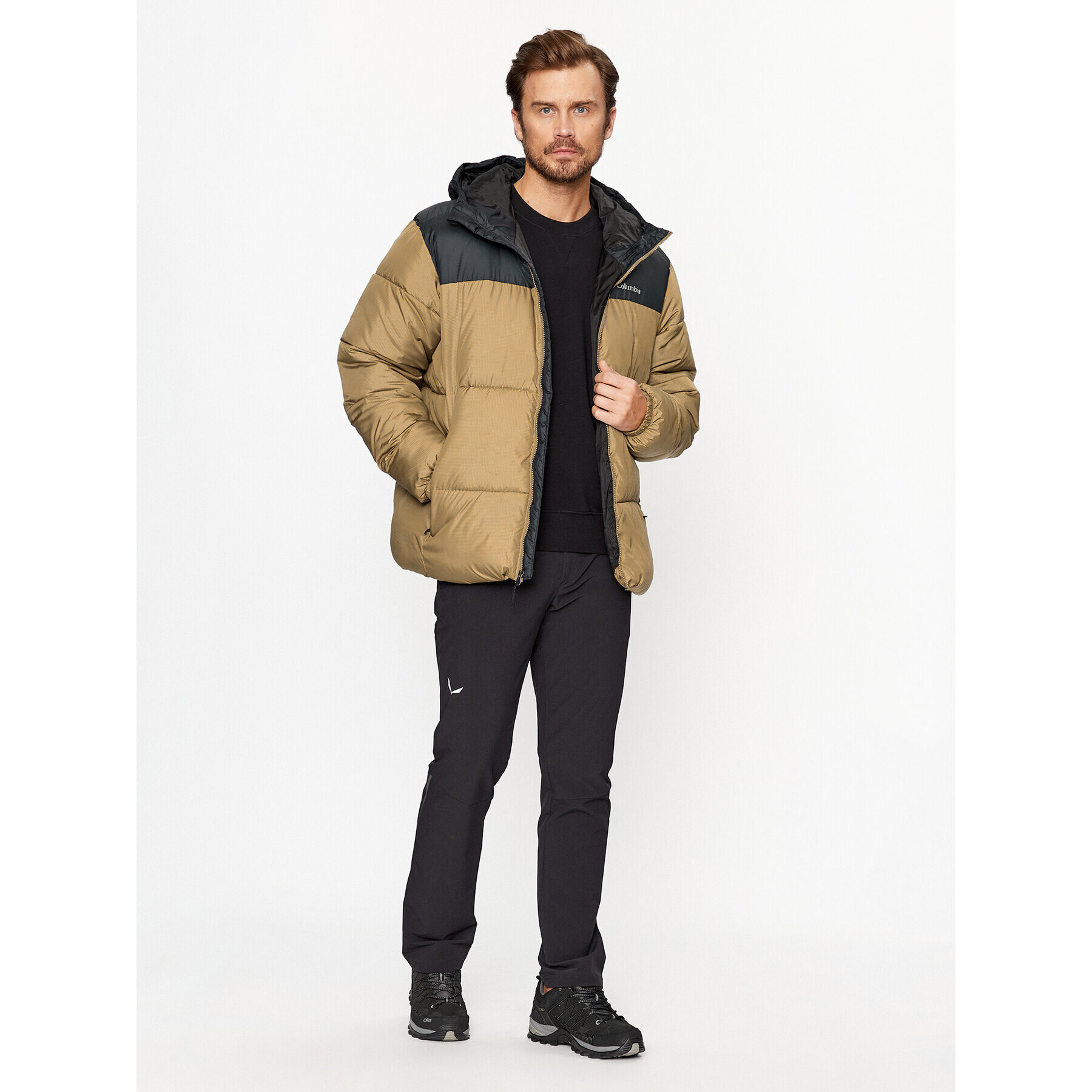 Columbia Пухено яке Puffect™ Hooded Jacket Кафяв Regular Fit - Pepit.bg