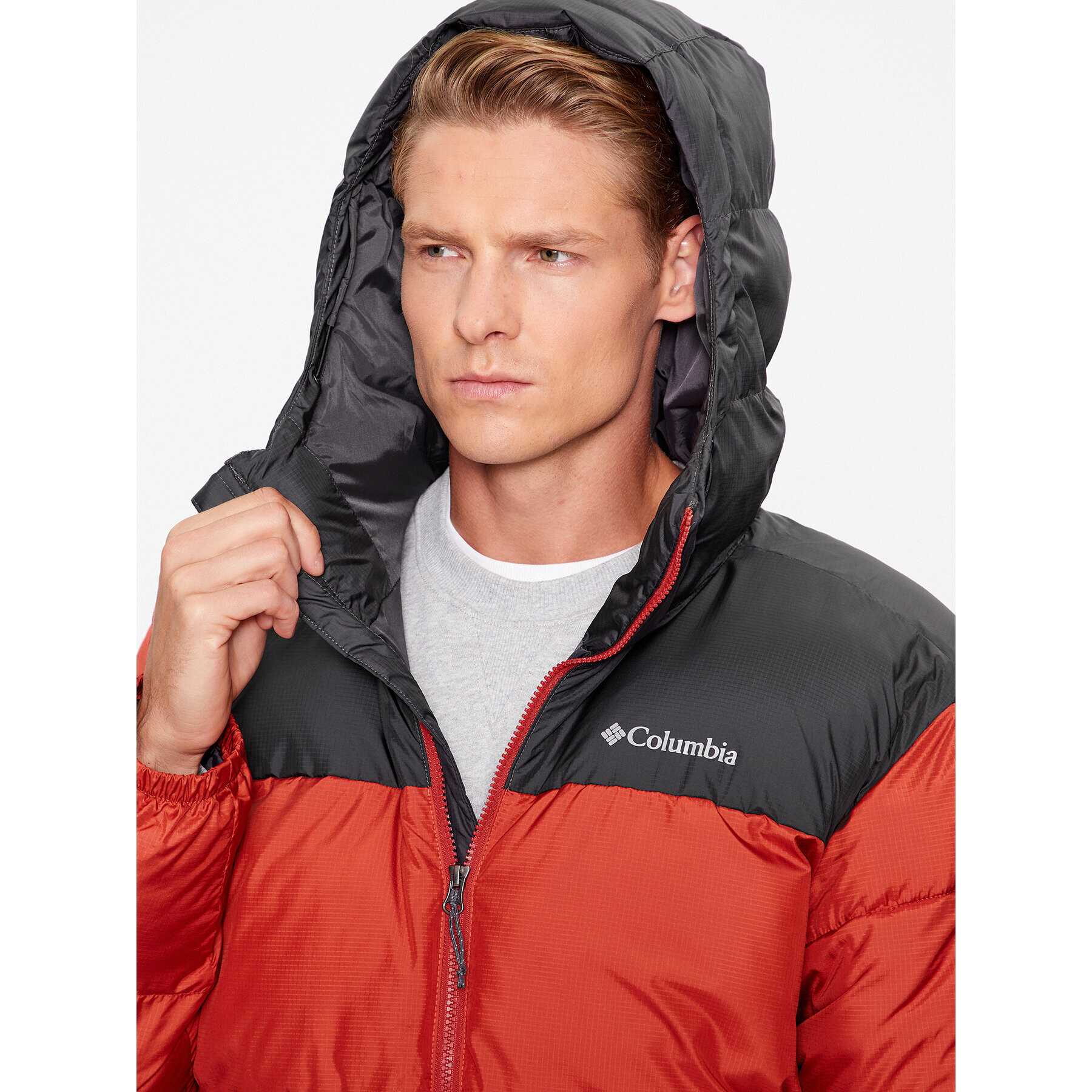 Columbia Пухено яке Puffect™ Hooded Jacket Оранжев Regular Fit - Pepit.bg