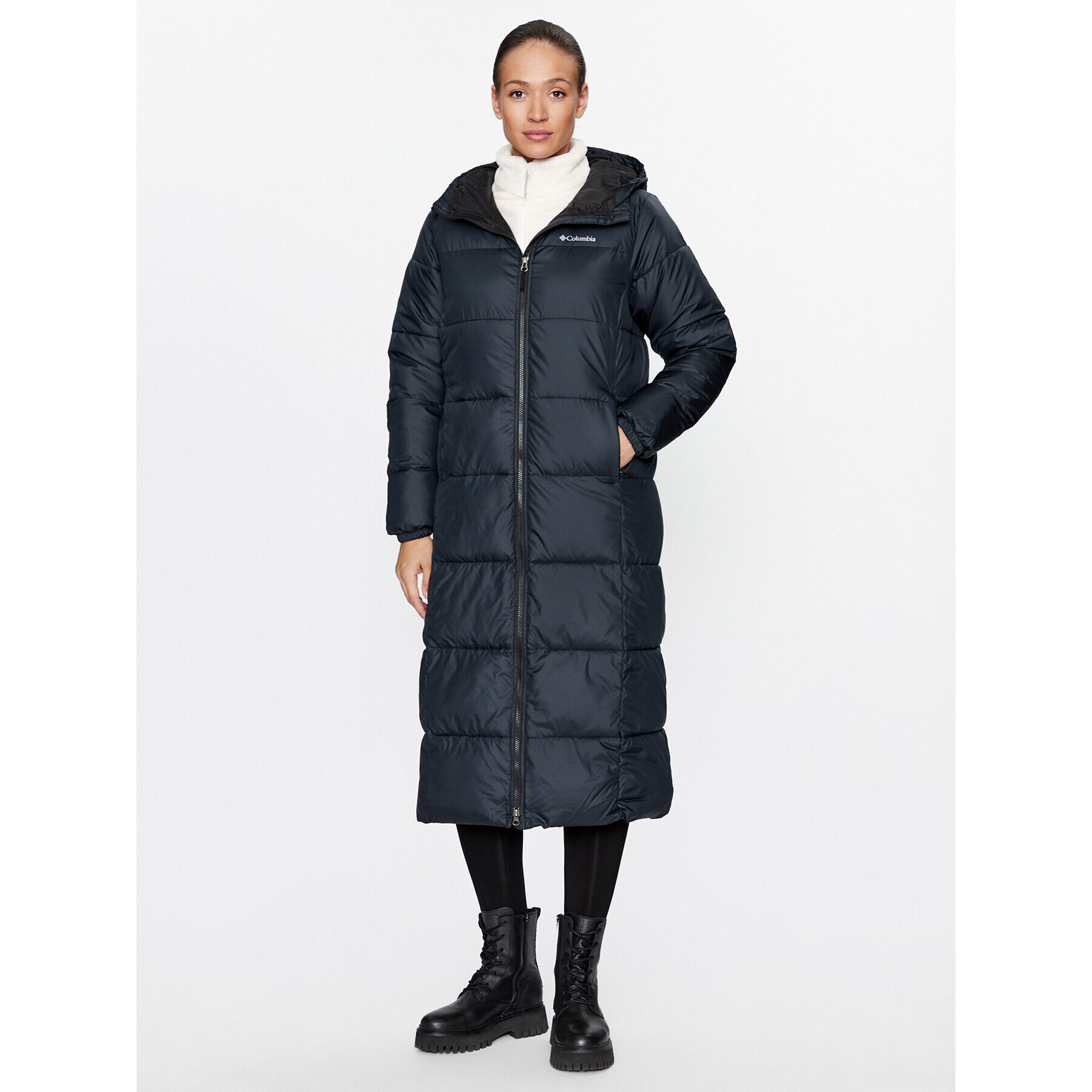 Columbia Пухено яке Puffect™ Long Jacket Черен Regular Fit - Pepit.bg