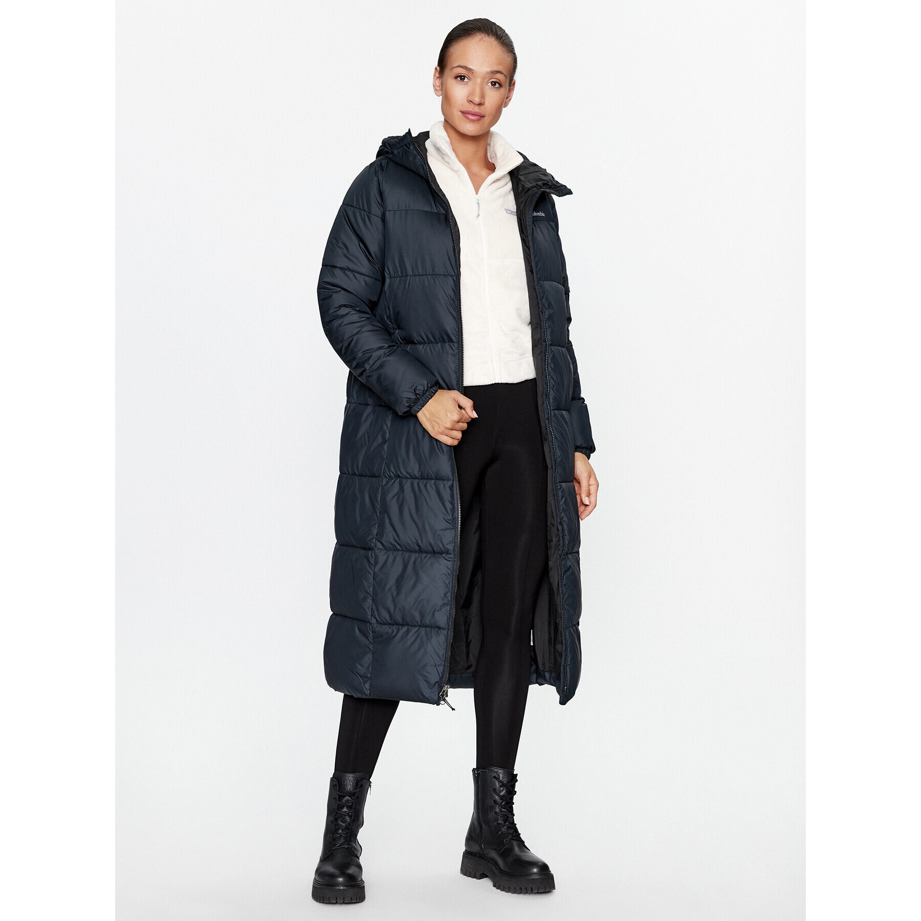 Columbia Пухено яке Puffect™ Long Jacket Черен Regular Fit - Pepit.bg