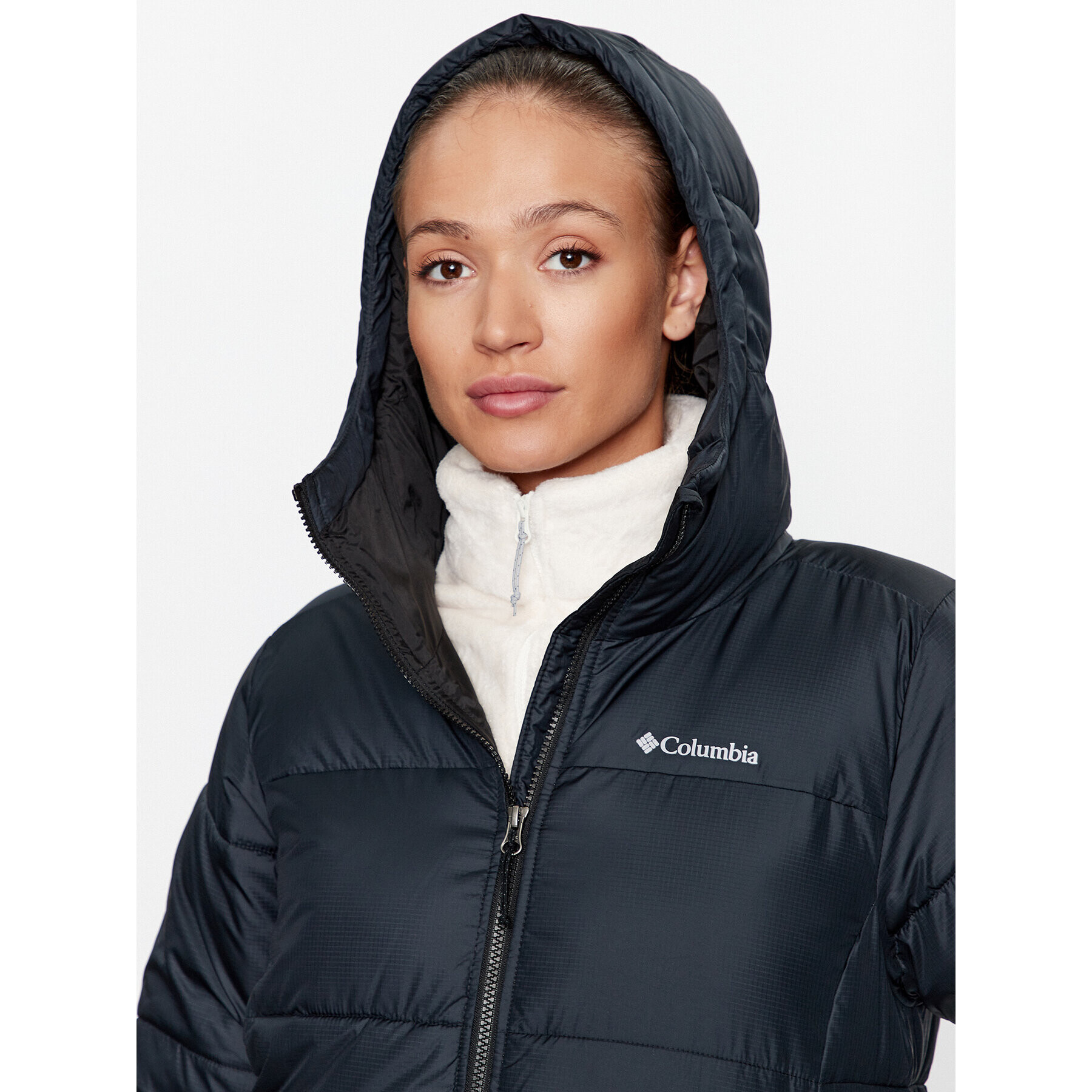 Columbia Пухено яке Puffect™ Long Jacket Черен Regular Fit - Pepit.bg