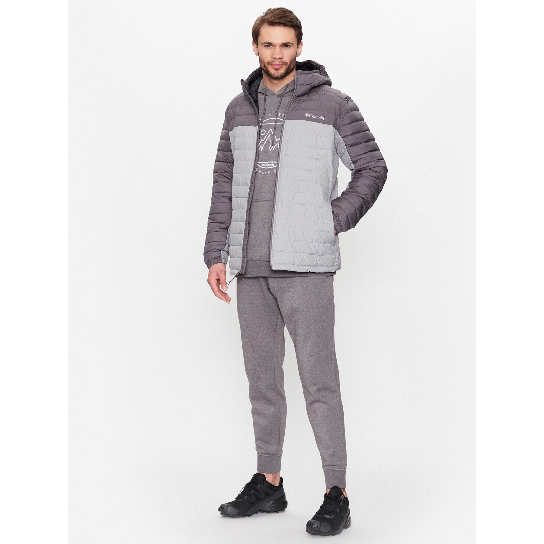 Columbia Пухено яке Silver Falls™ 2034506 Сив Regular Fit - Pepit.bg