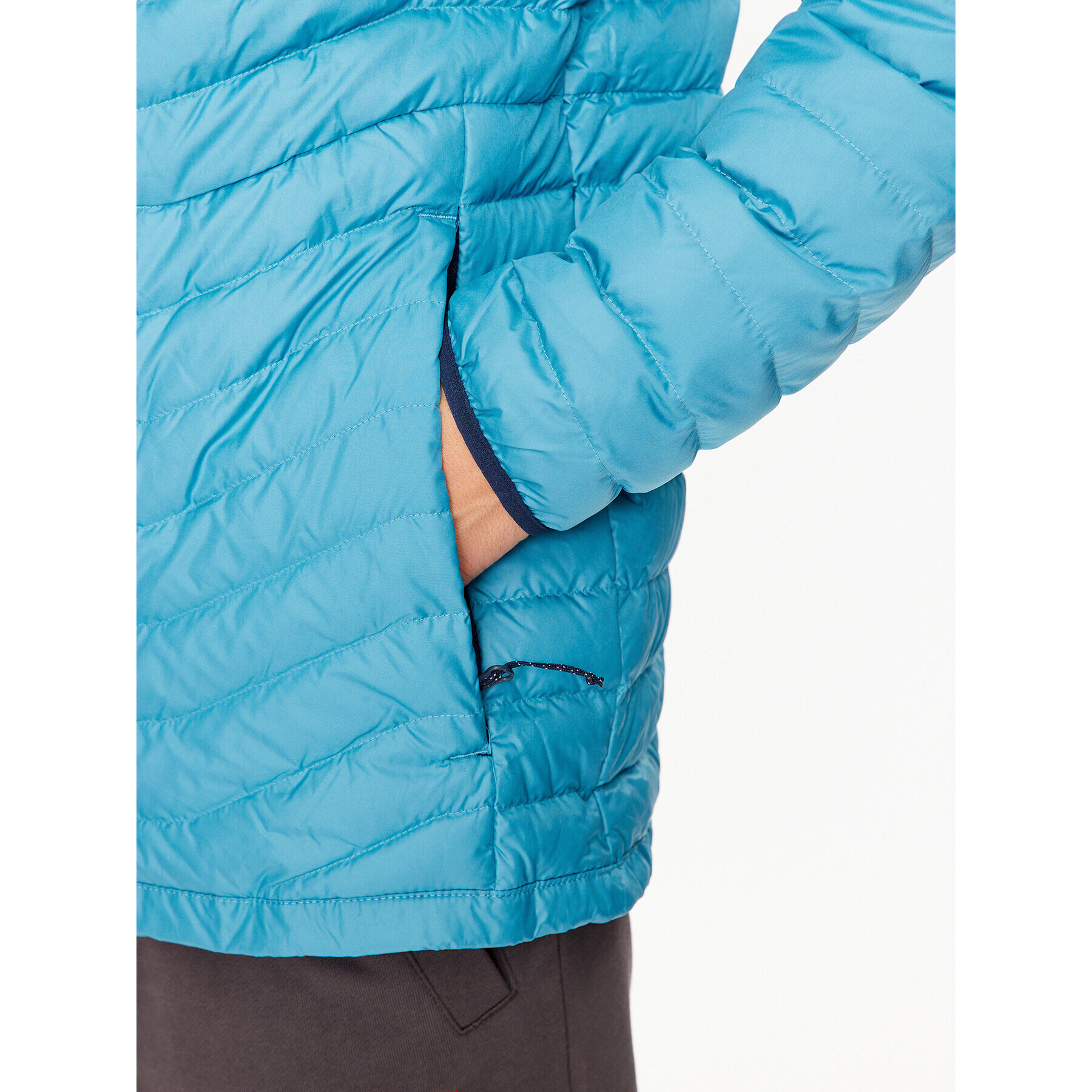 Columbia Пухено яке Westridge™ Down Hooded Jacket Син Regular Fit - Pepit.bg