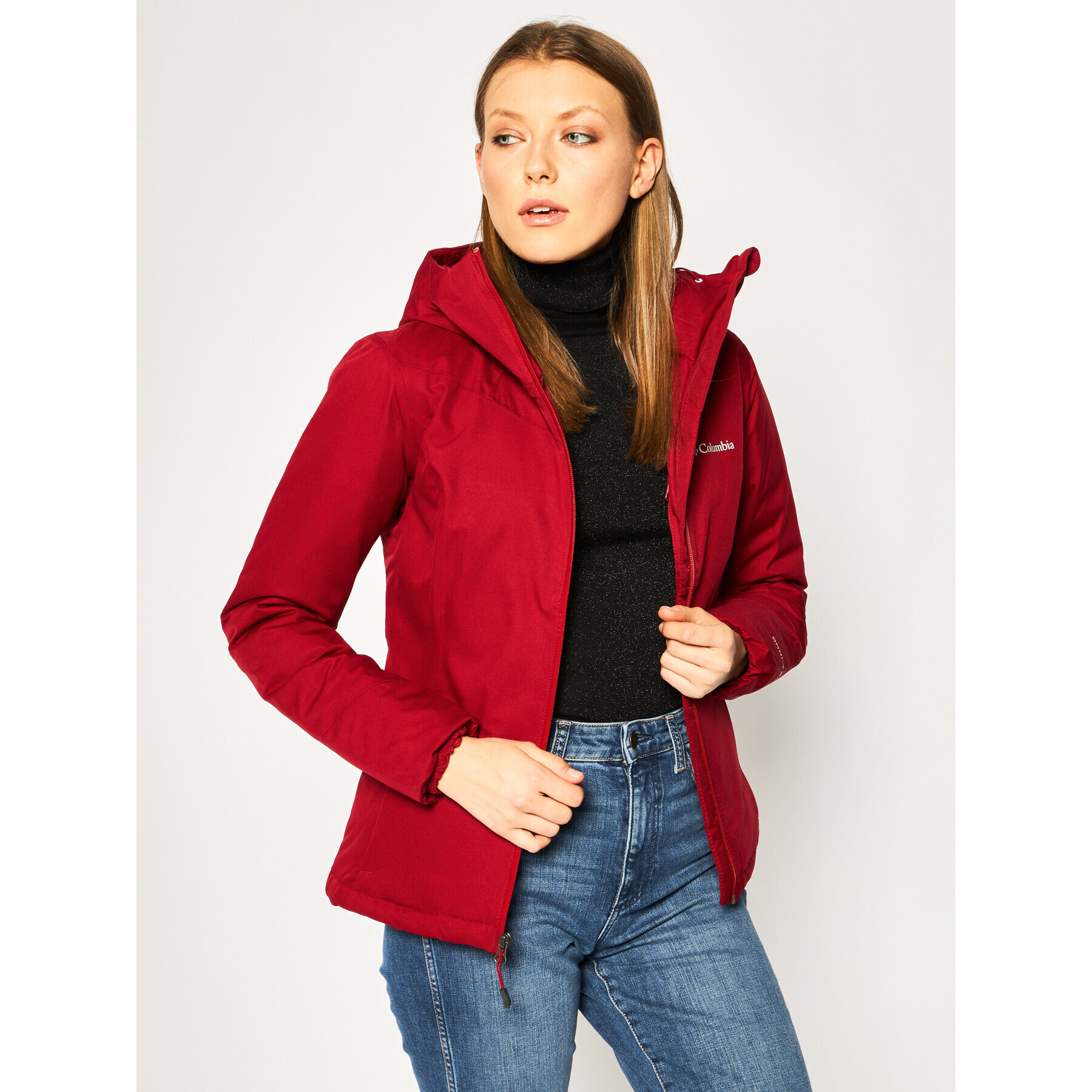 Columbia Пухено яке Windgates 1860322 Червен Regular Fit - Pepit.bg