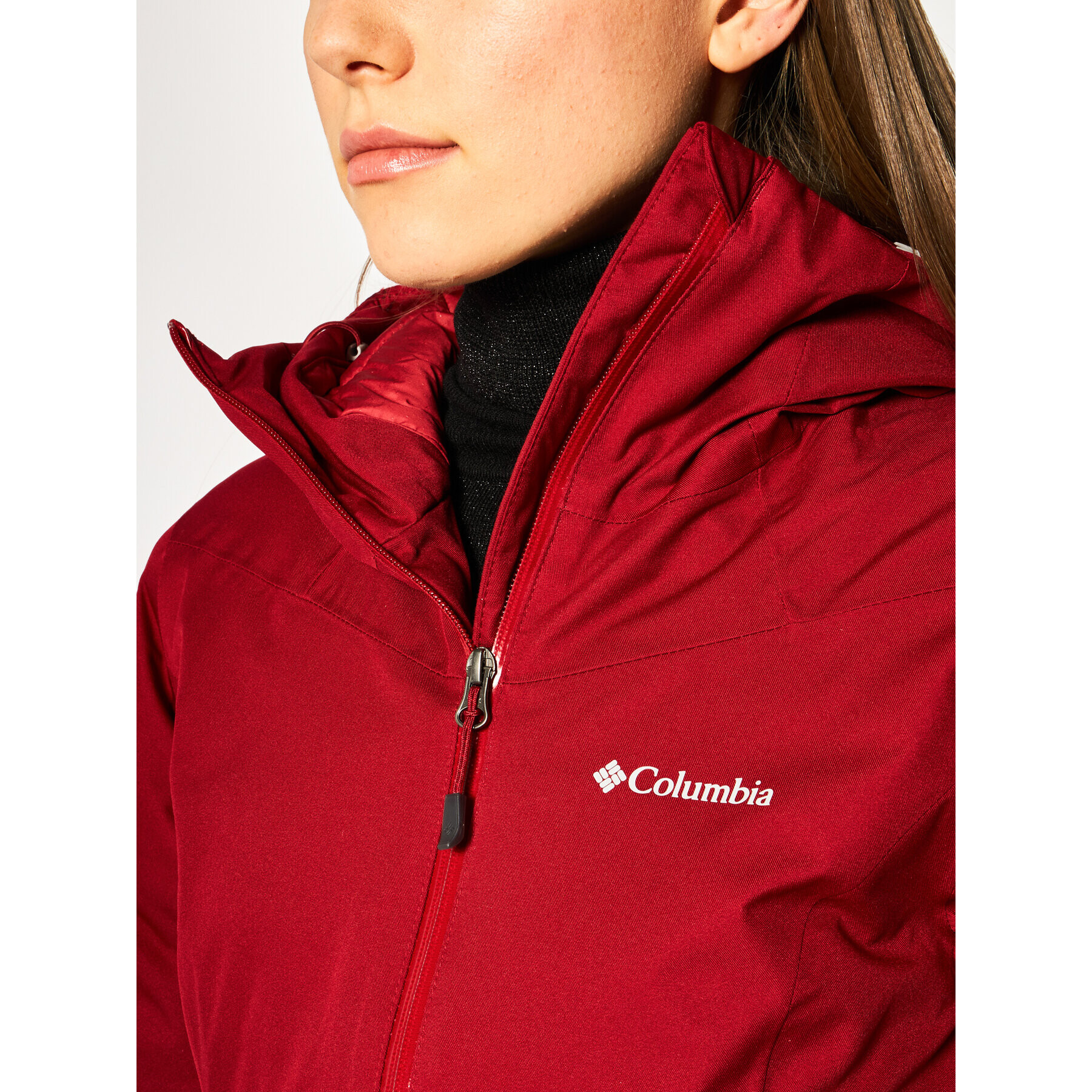 Columbia Пухено яке Windgates 1860322 Червен Regular Fit - Pepit.bg