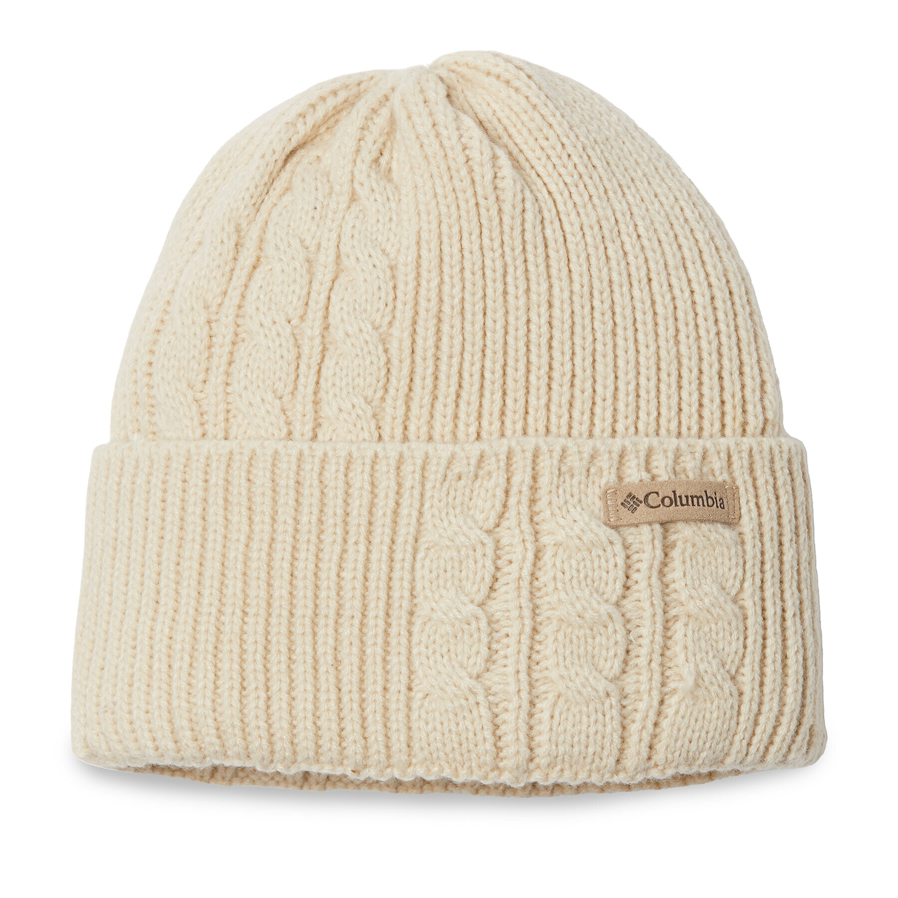 Columbia Шапка Agate Pass™ Cable Knit Beanie Бял - Pepit.bg