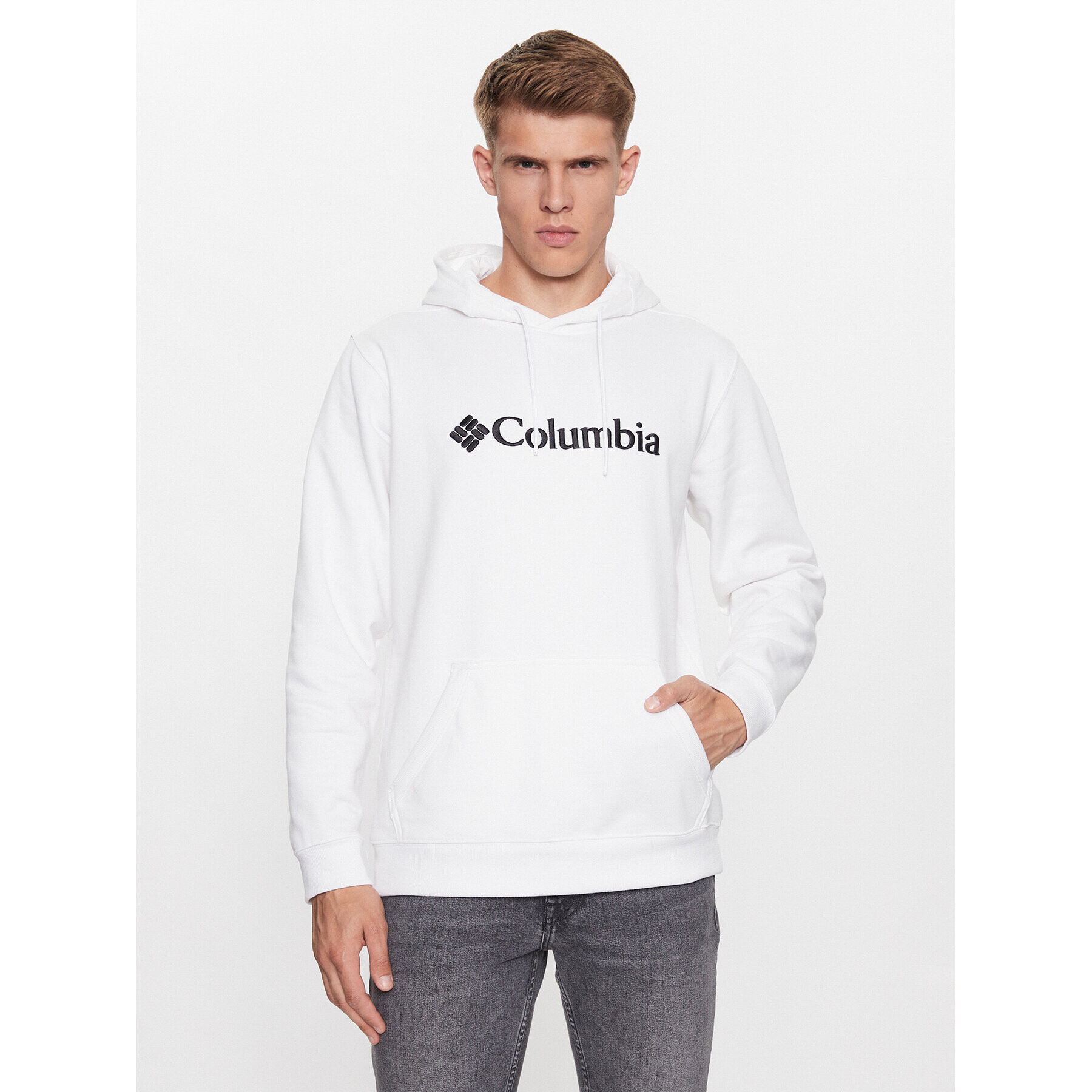 Columbia Суитшърт CSC Basic Logo™ II Hoodie Бял Regular Fit - Pepit.bg