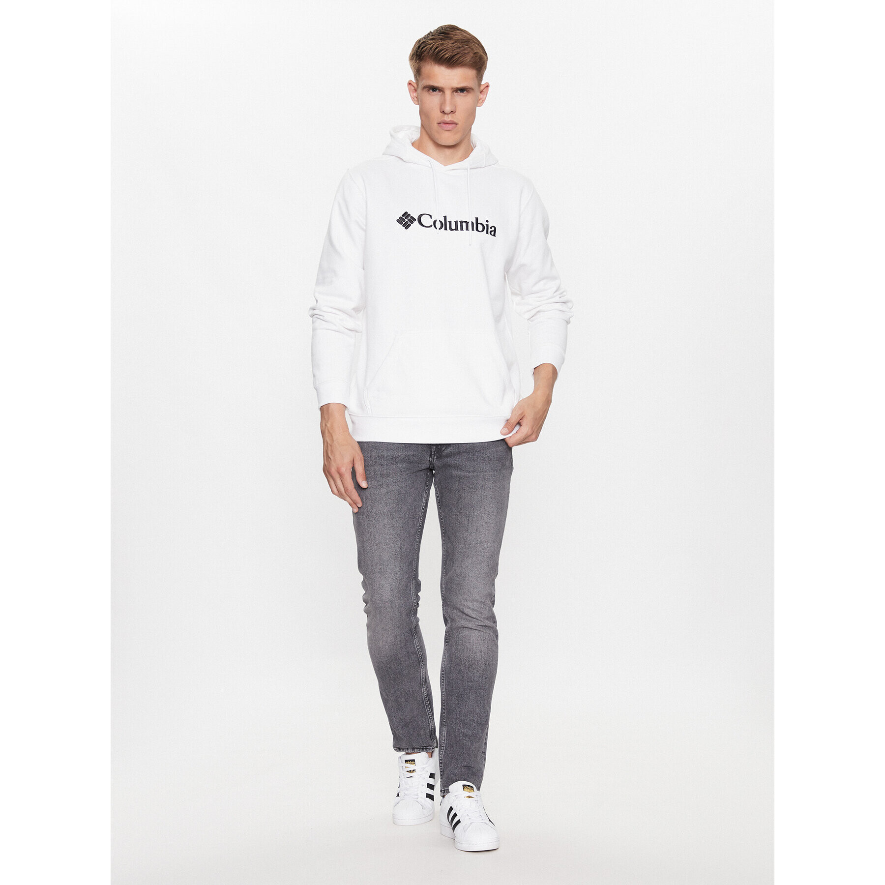 Columbia Суитшърт CSC Basic Logo™ II Hoodie Бял Regular Fit - Pepit.bg