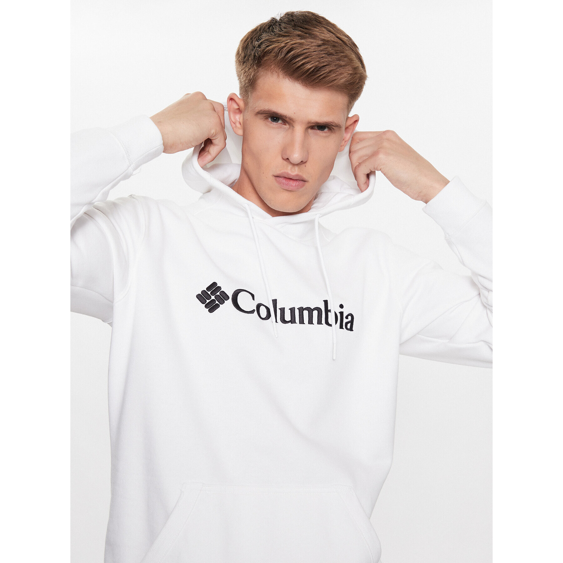 Columbia Суитшърт CSC Basic Logo™ II Hoodie Бял Regular Fit - Pepit.bg