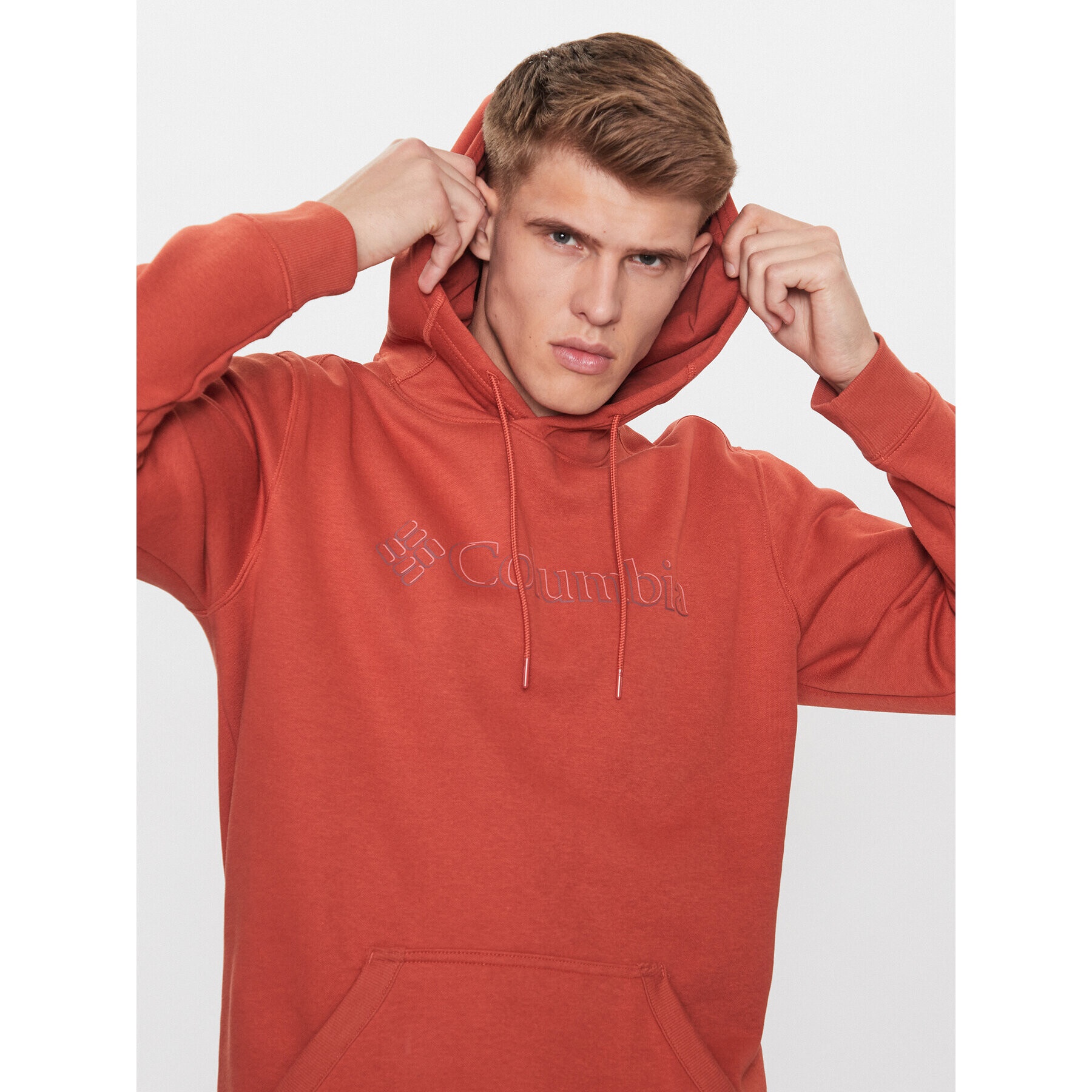 Columbia Суитшърт CSC Basic Logo™ II Hoodie Оранжев Regular Fit - Pepit.bg