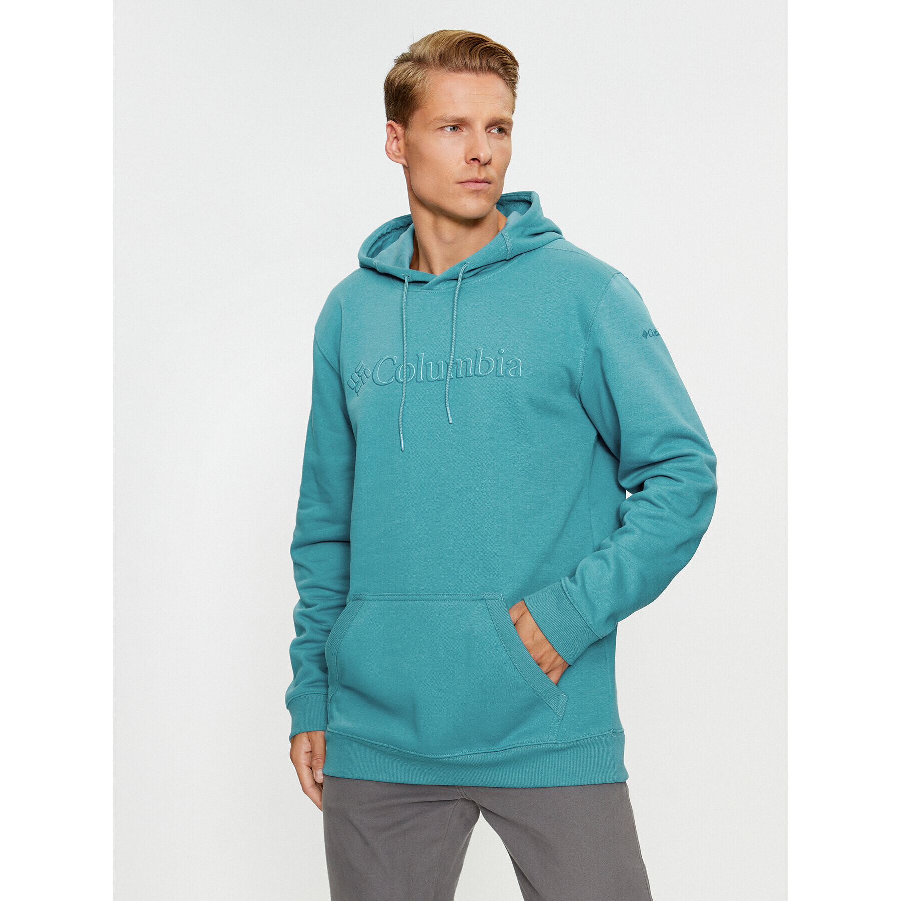 Columbia Суитшърт CSC Basic Logo™ II Hoodie Син Regular Fit - Pepit.bg