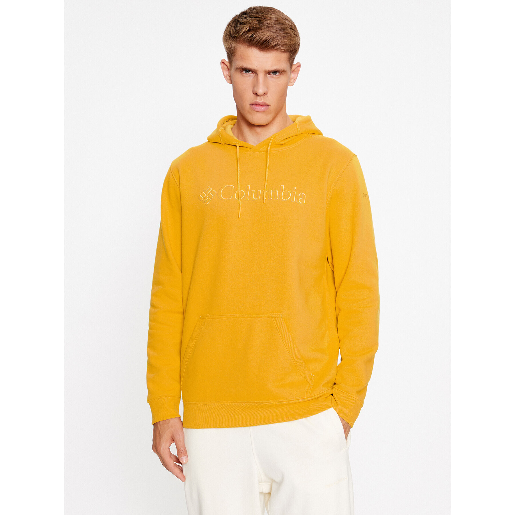 Columbia Суитшърт CSC Basic Logo™ II Hoodie Жълт Regular Fit - Pepit.bg