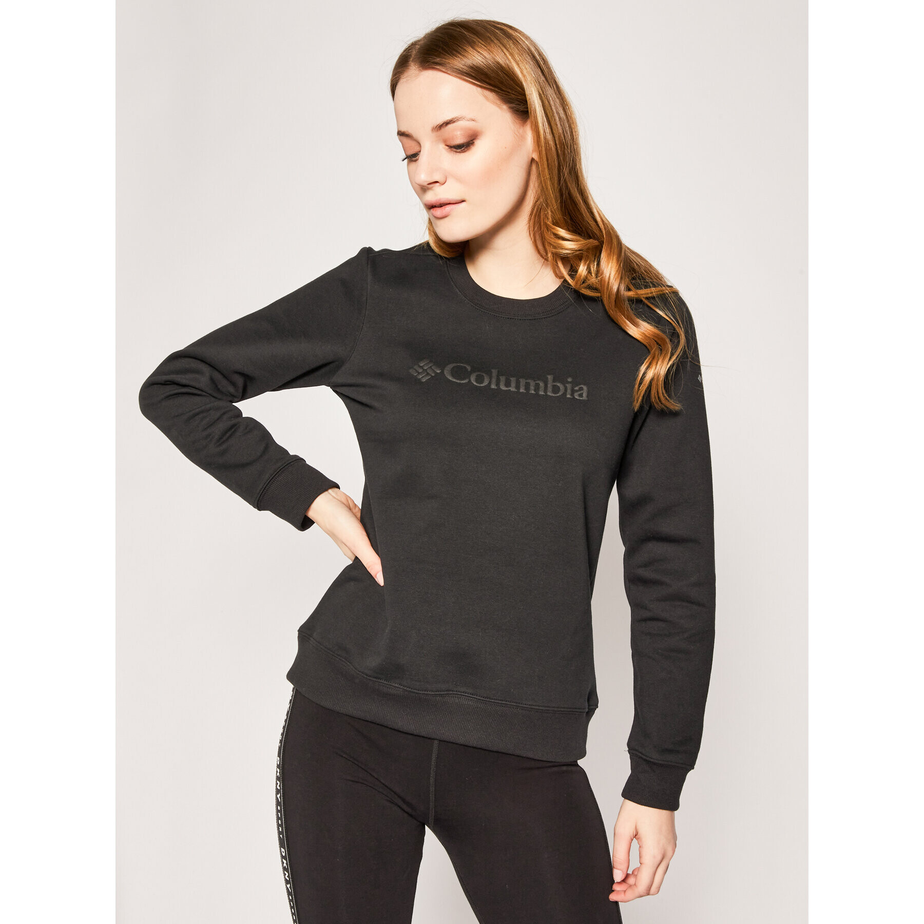 Columbia Суитшърт Logo Crew AL1555 Черен Regular Fit - Pepit.bg