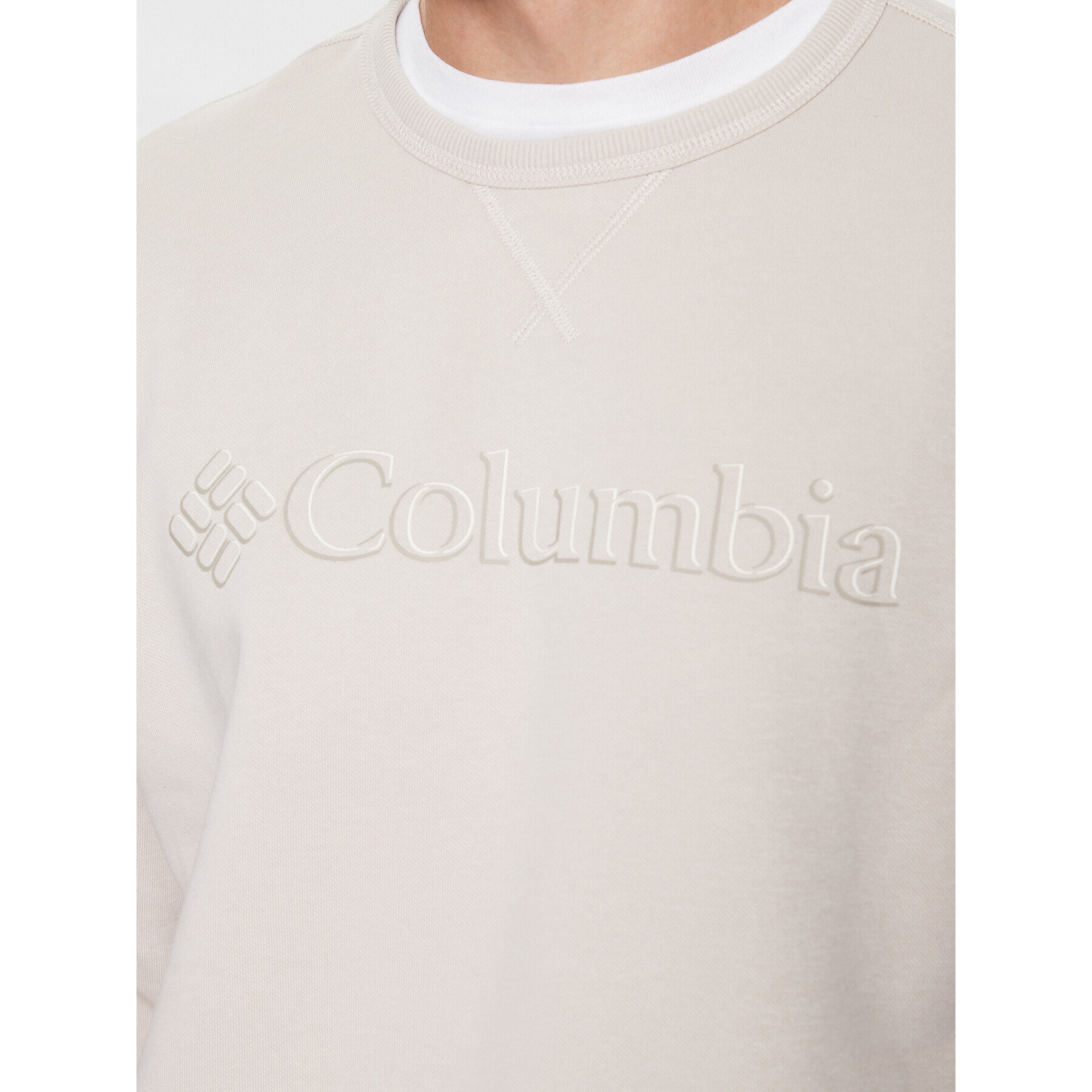 Columbia Суитшърт M Logo Fleece Crew Кафяв Regular Fit - Pepit.bg